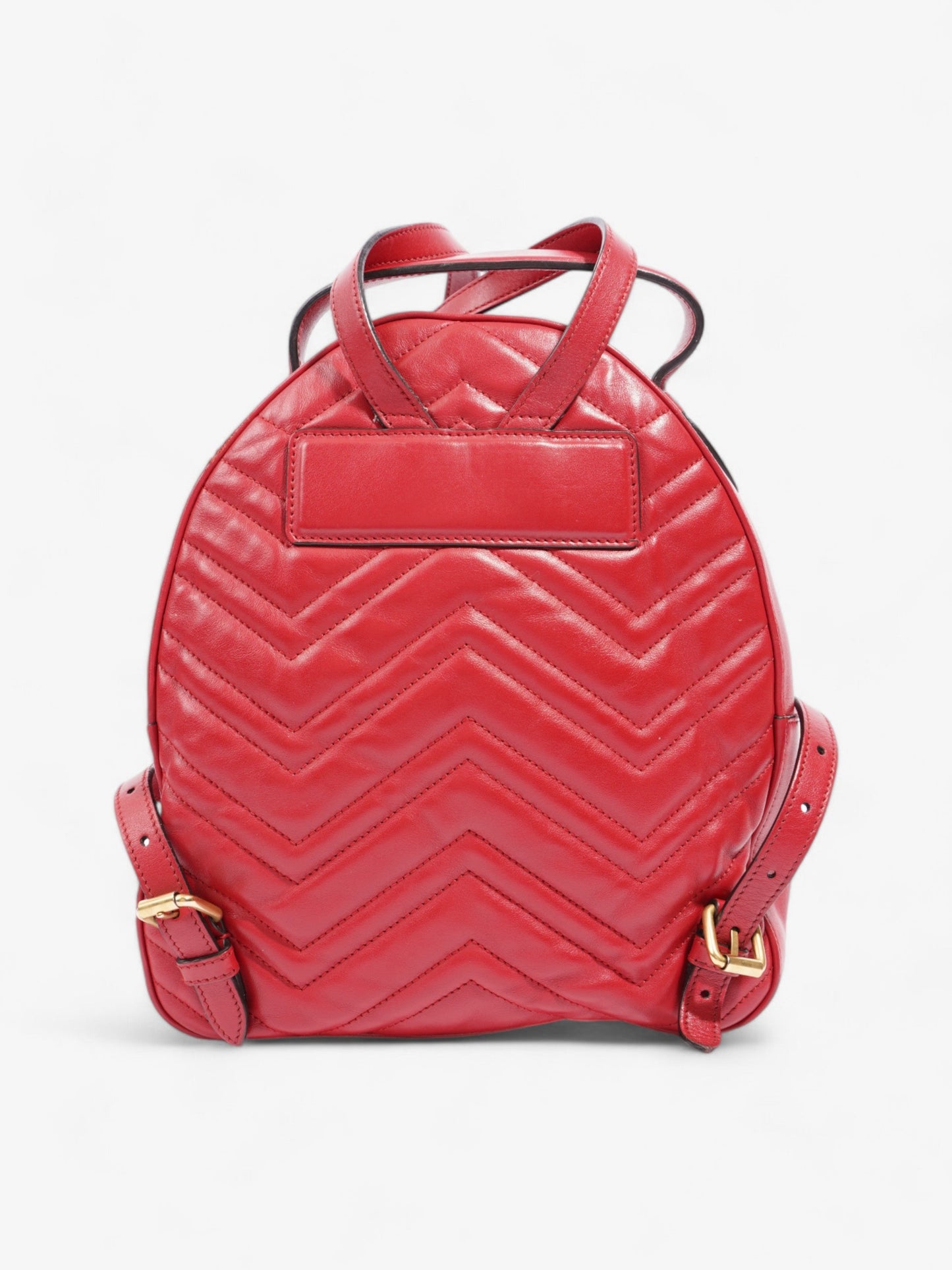 Gucci Marmont Backpack Red Matelasse Leather