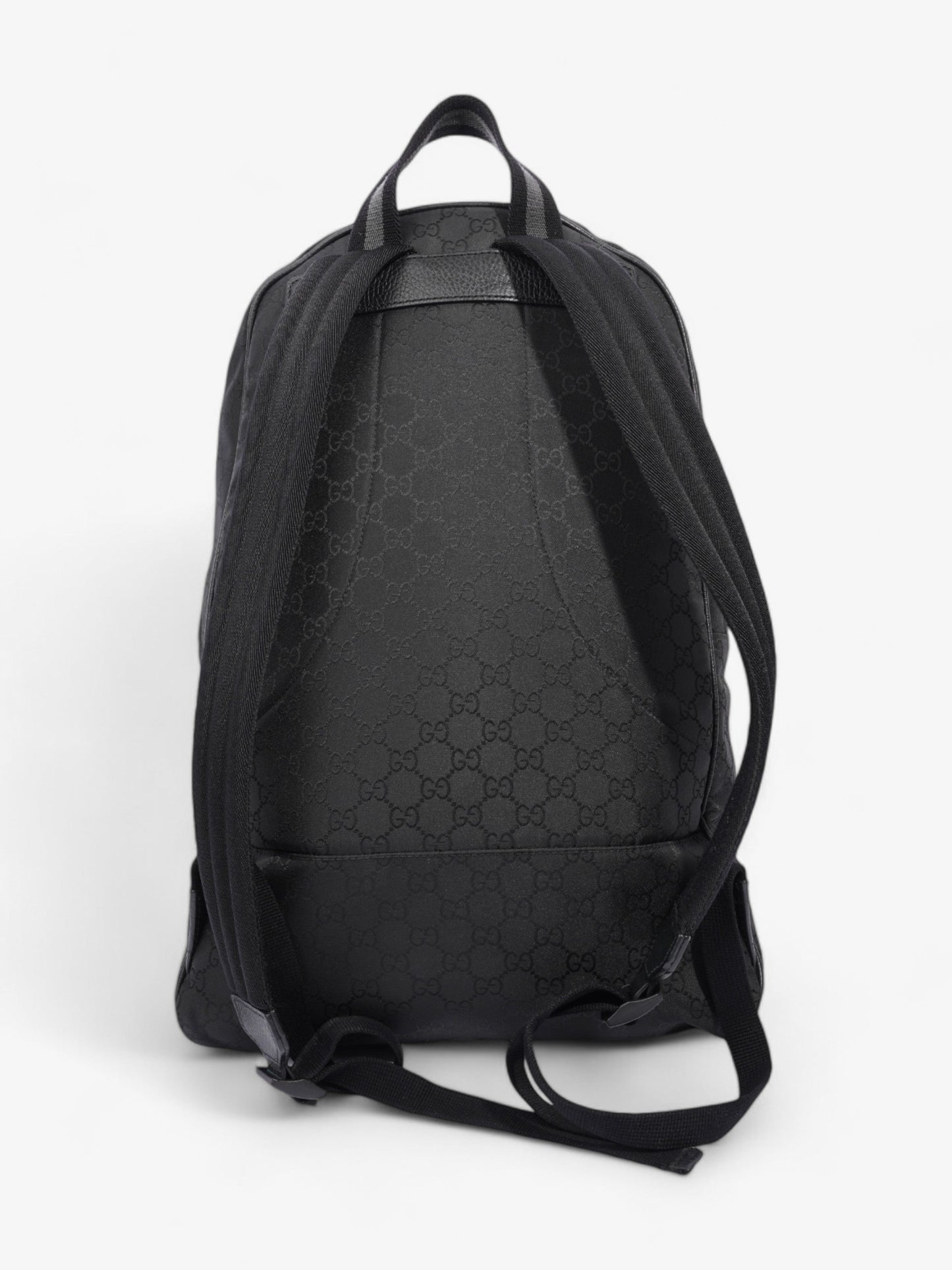 Gucci Double Zip Backpack Black / GG Supreme Nylon