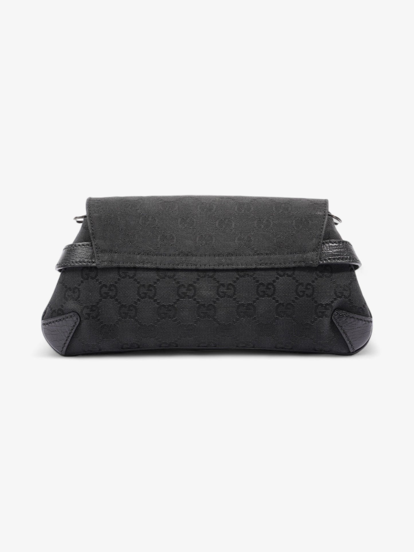 Gucci Horsebit Chain Clutch Black GG Supreme Canvas