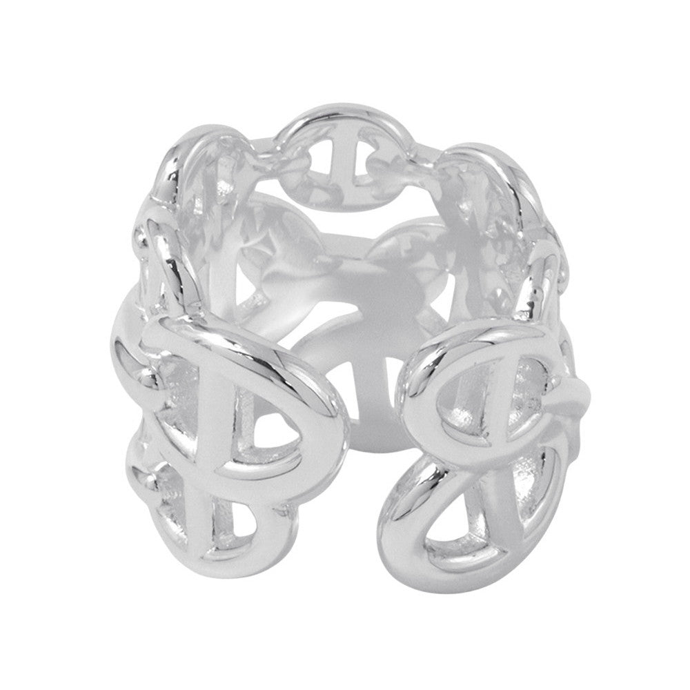 HERMES Chaine d'Ancre Anchene Ring Size GM/50 SV925