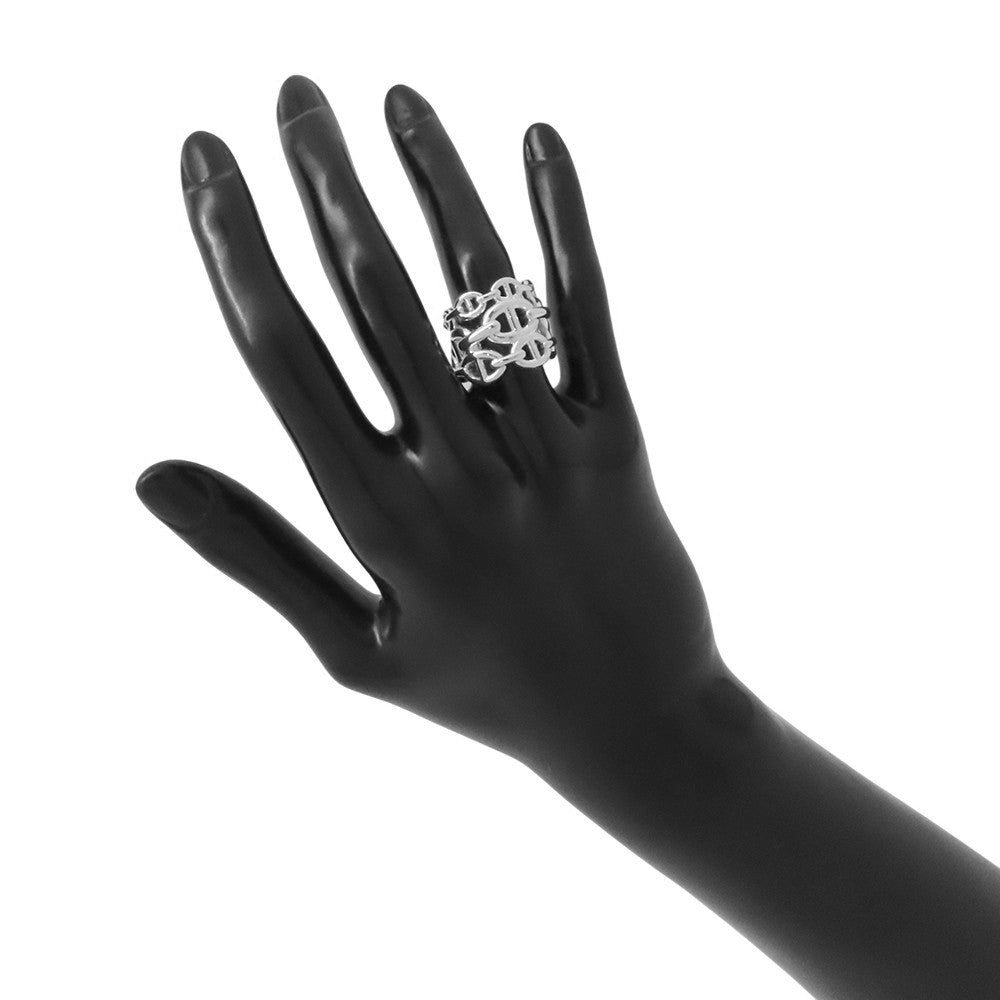 HERMES Chaine d'Ancre Anchene Ring Size GM/50 SV925