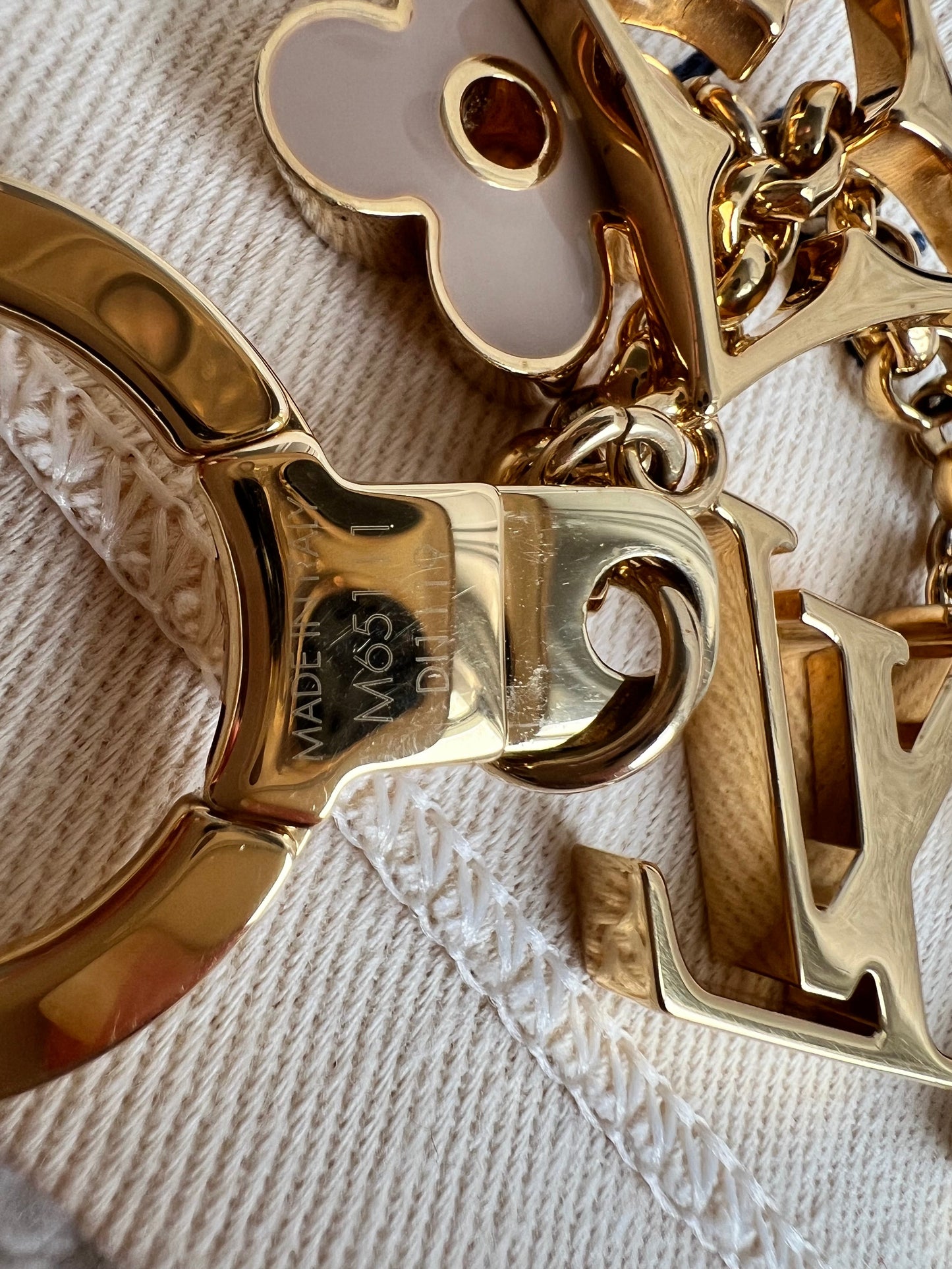 Louis Vuitton Fleur de Monogram Chain Bag Charm (RRP £450)