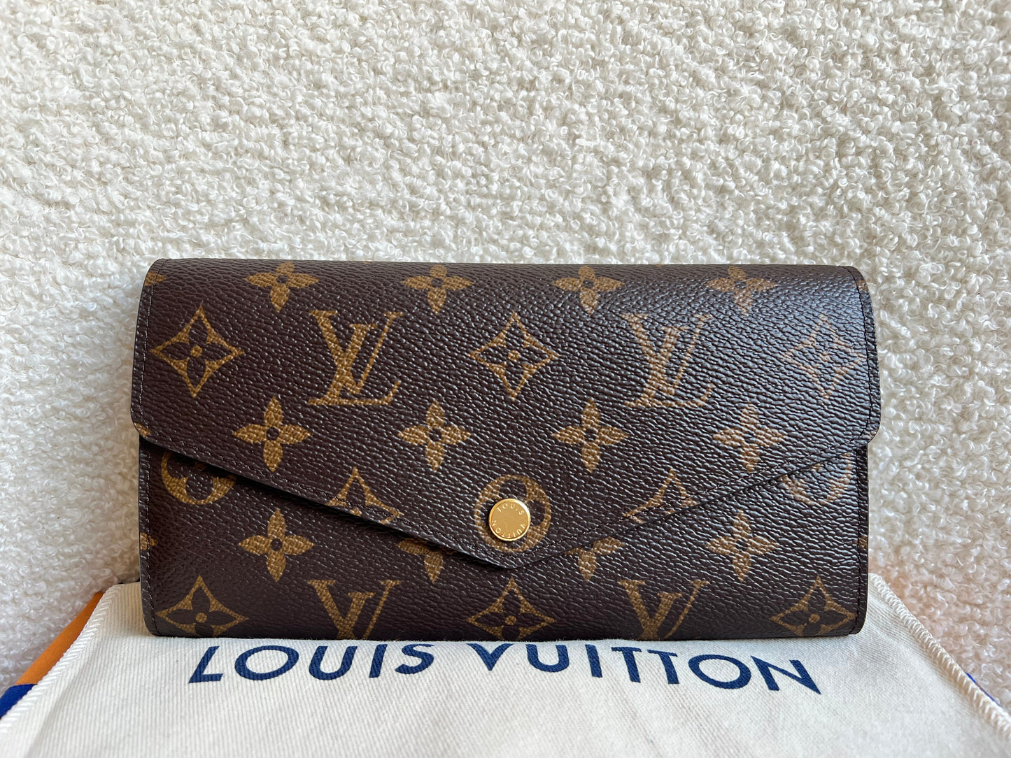 Louis Vuitton Sarah Wallet in Monogram and Brown (RRP £490)