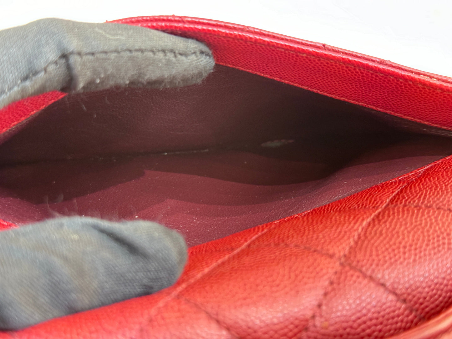 CHANEL Small Business Affinity Bag Red