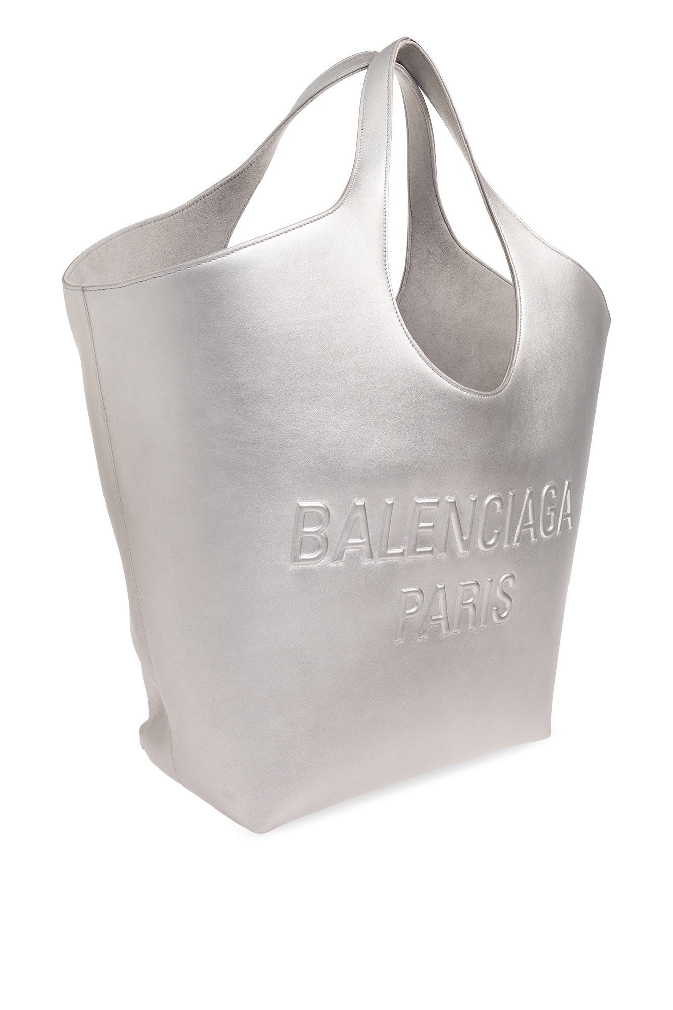 BALENCIAGA METALLIC CALFSKIN MEDIUM MARY KATE TOTE BAG
