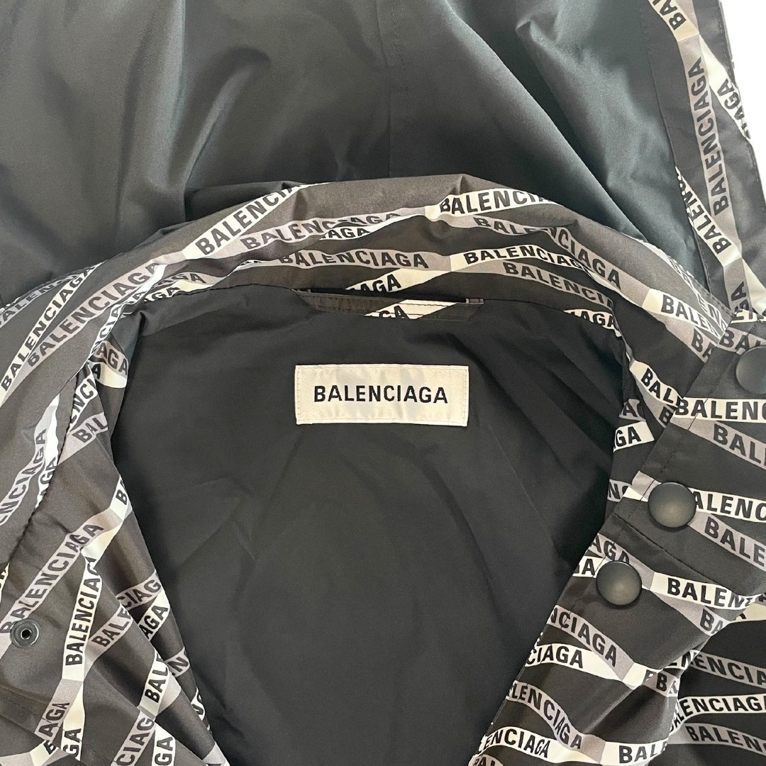 Balenciaga 'Logo' Trench Jacket - Women's 34