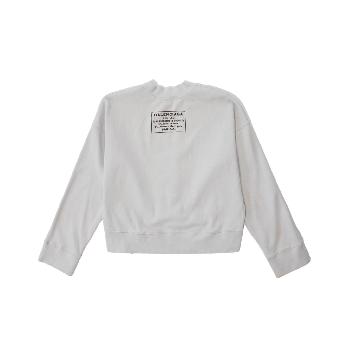 Balenciaga Cropped Sweatshirt - Women's Extra Small