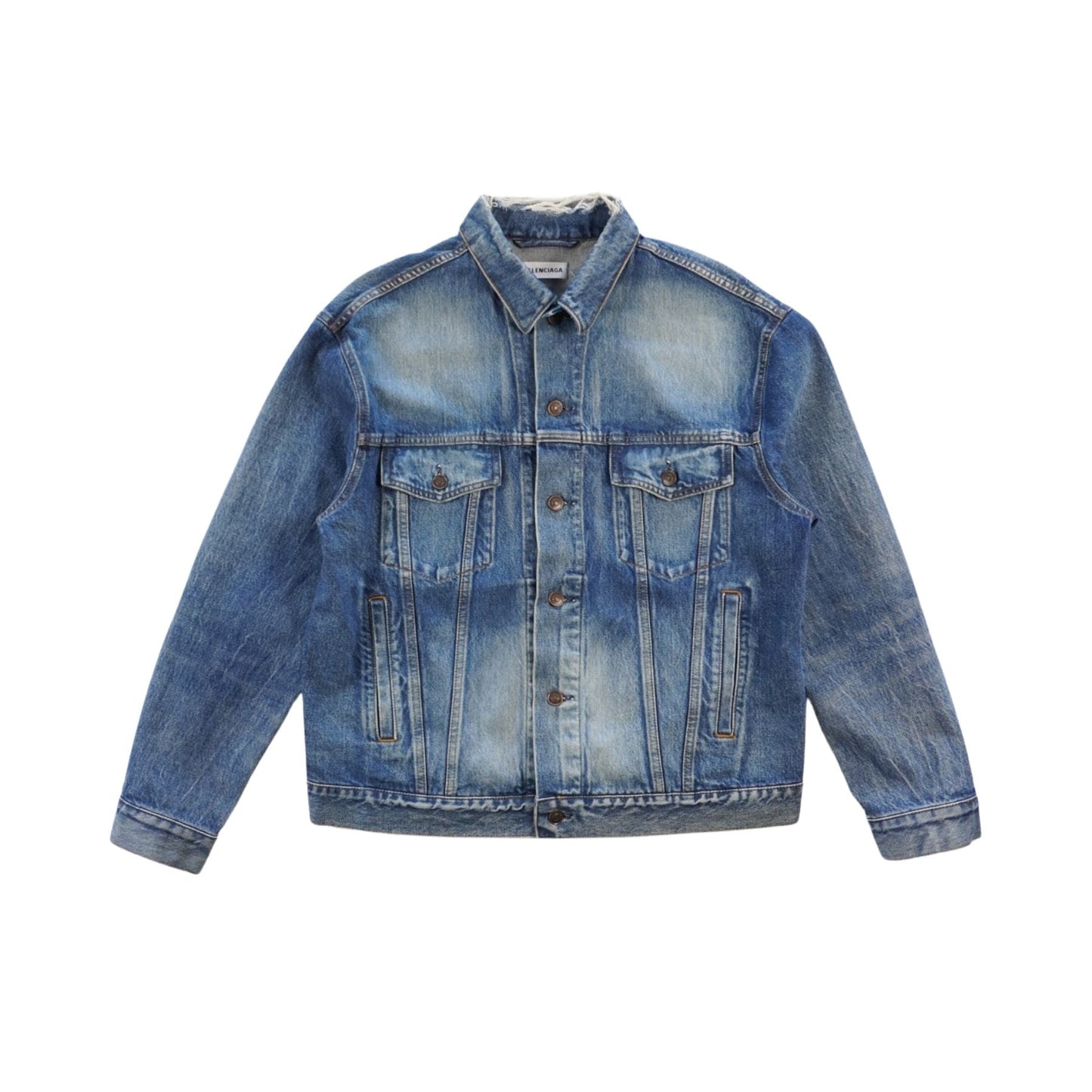 Balenciaga Oversized Denim Jacket - Women's 36