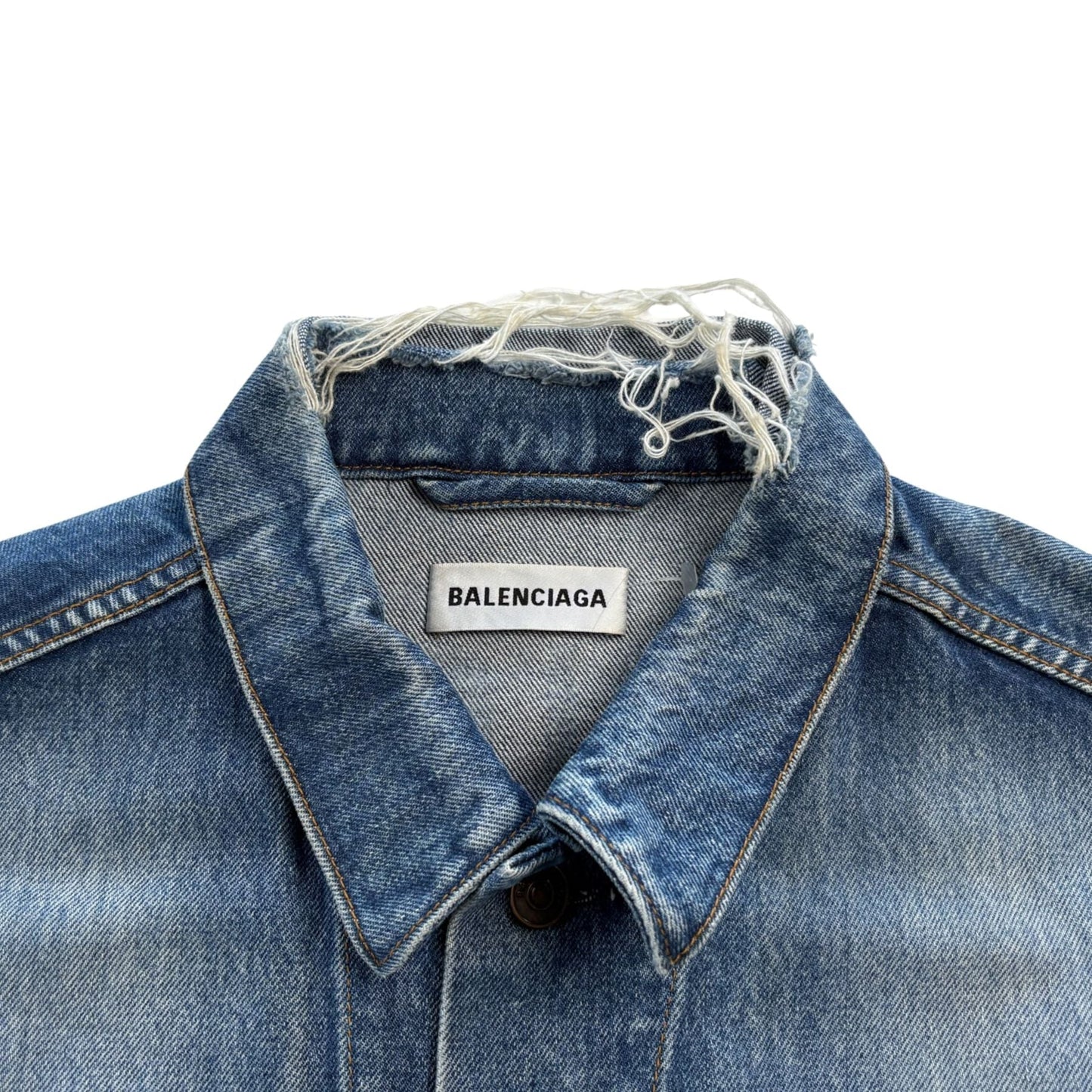 Balenciaga Oversized Denim Jacket - Women's 36