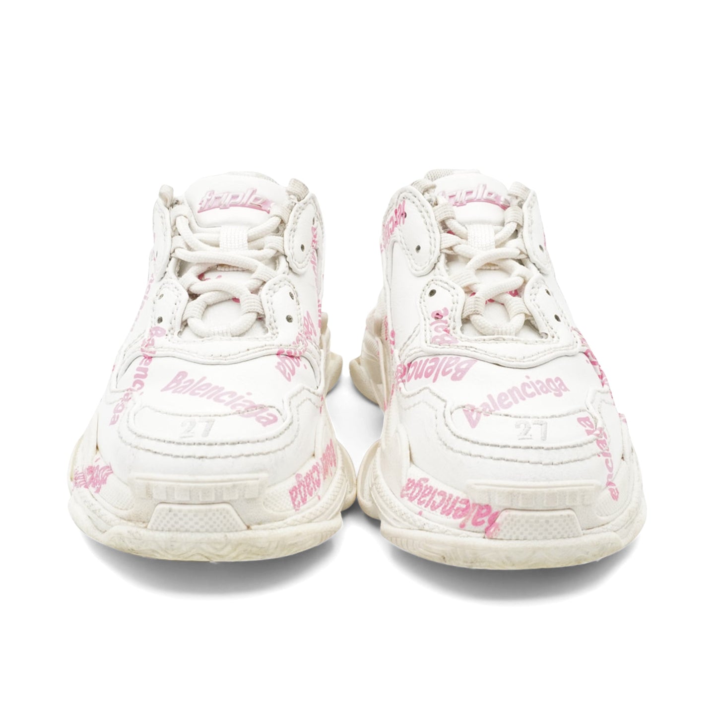 Balenciaga 'Triple S Logotype' Sneakers - Kids 10