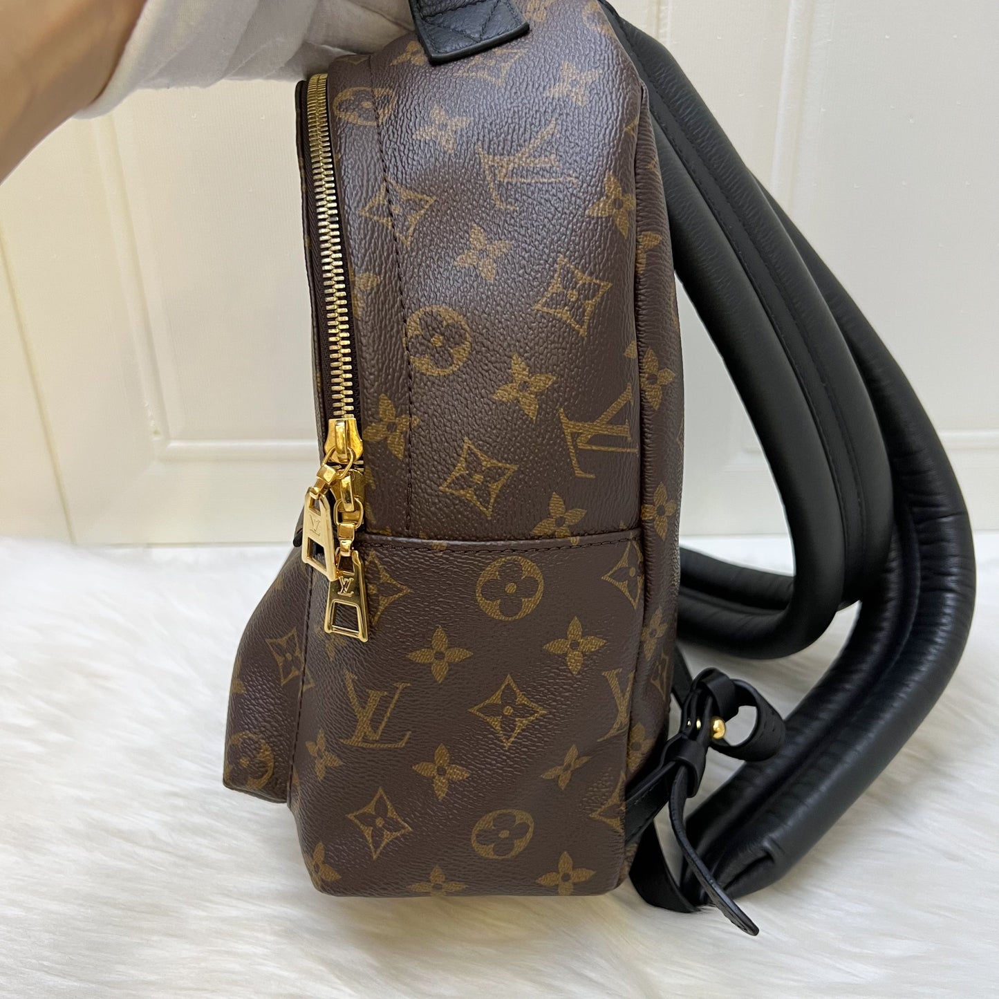 LV Palm Springs PM Backpack in Monogram Canvas and GHW