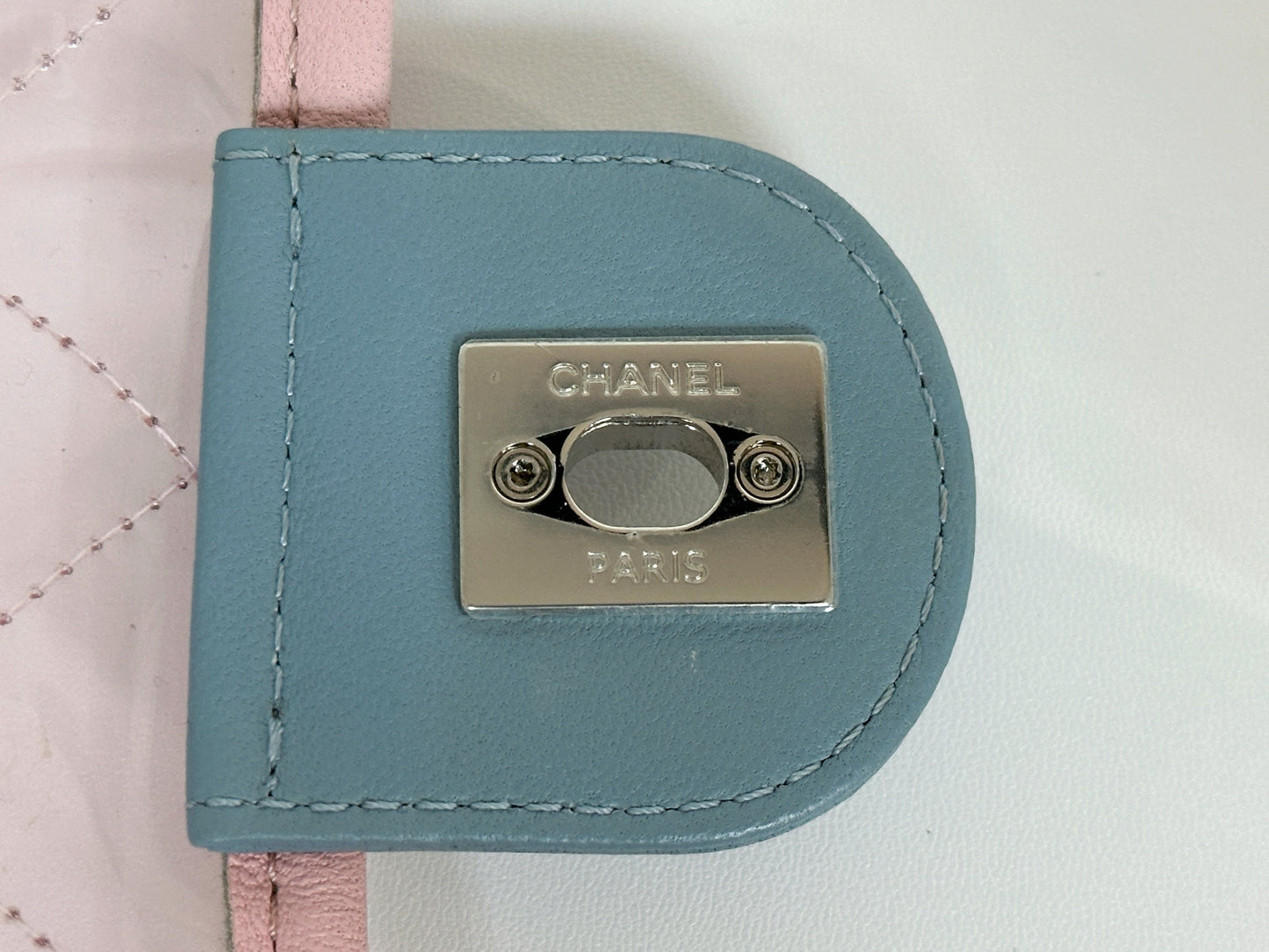 Chanel Coco Splash PVC Mini Flap Bag Pink/Blue/Green 2576 holo