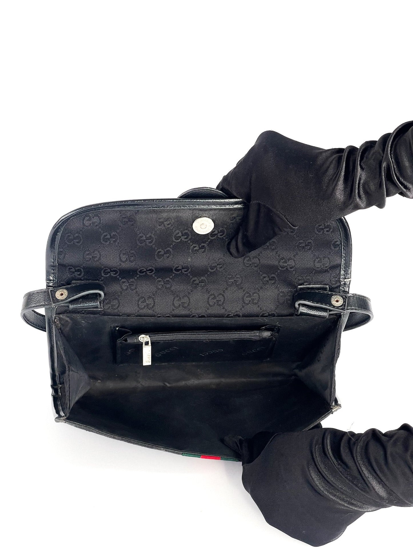 Gucci Vintage Horsebit GG Canvas Web