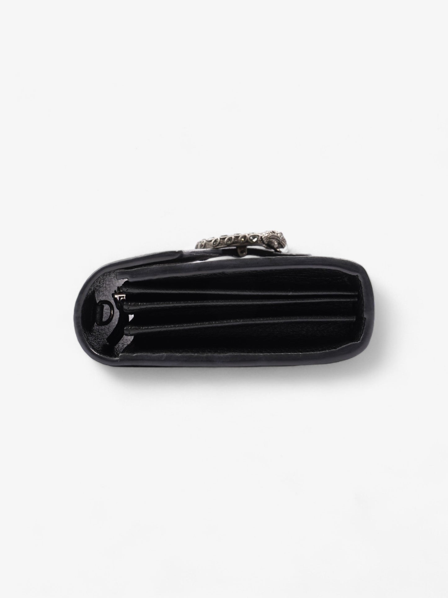 Gucci Dionysus Chain Wallet Black Calfskin Leather Mini