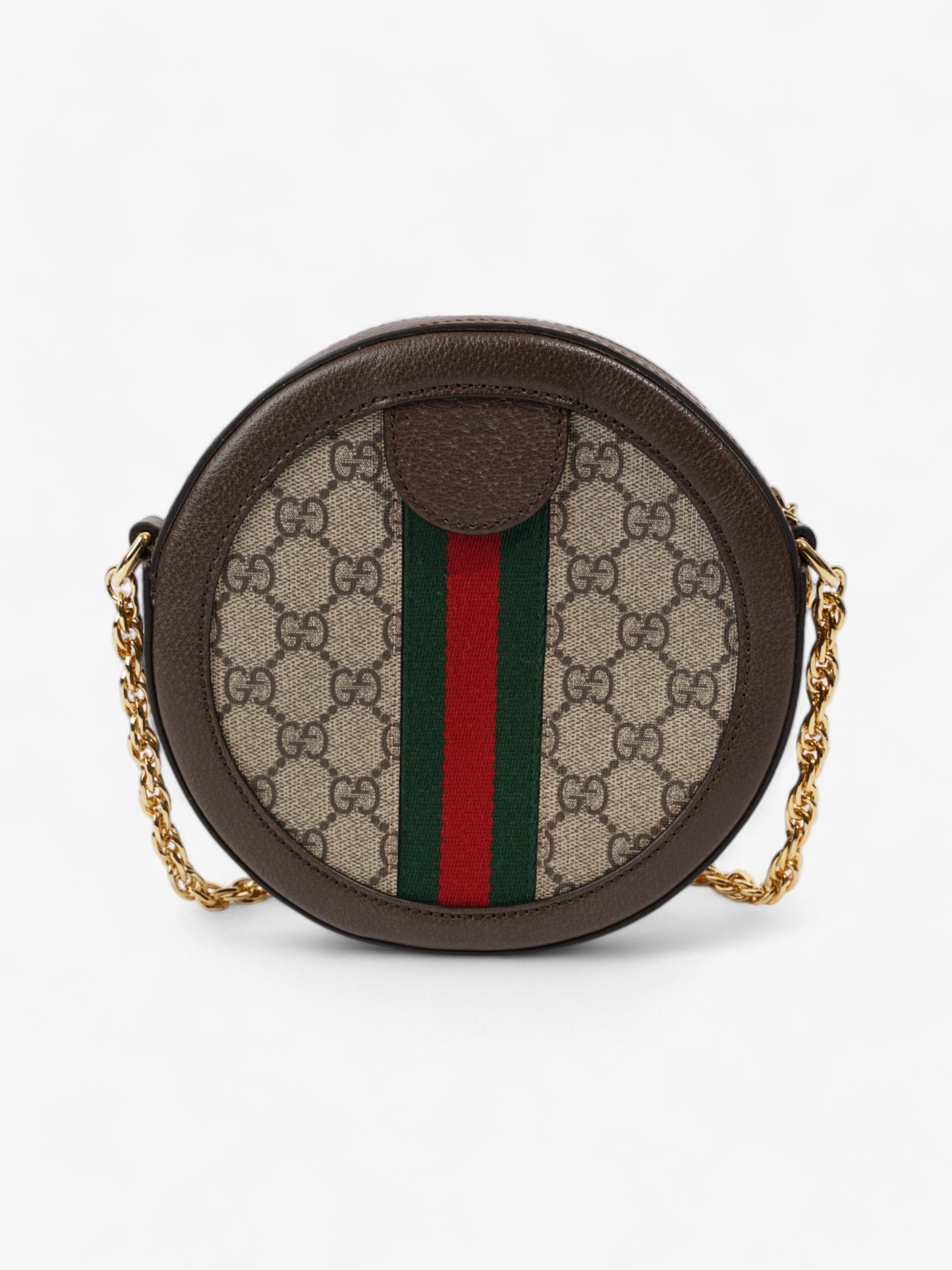 Gucci Ophidia GG Round GG Supreme / Green / Red Canvas Mini