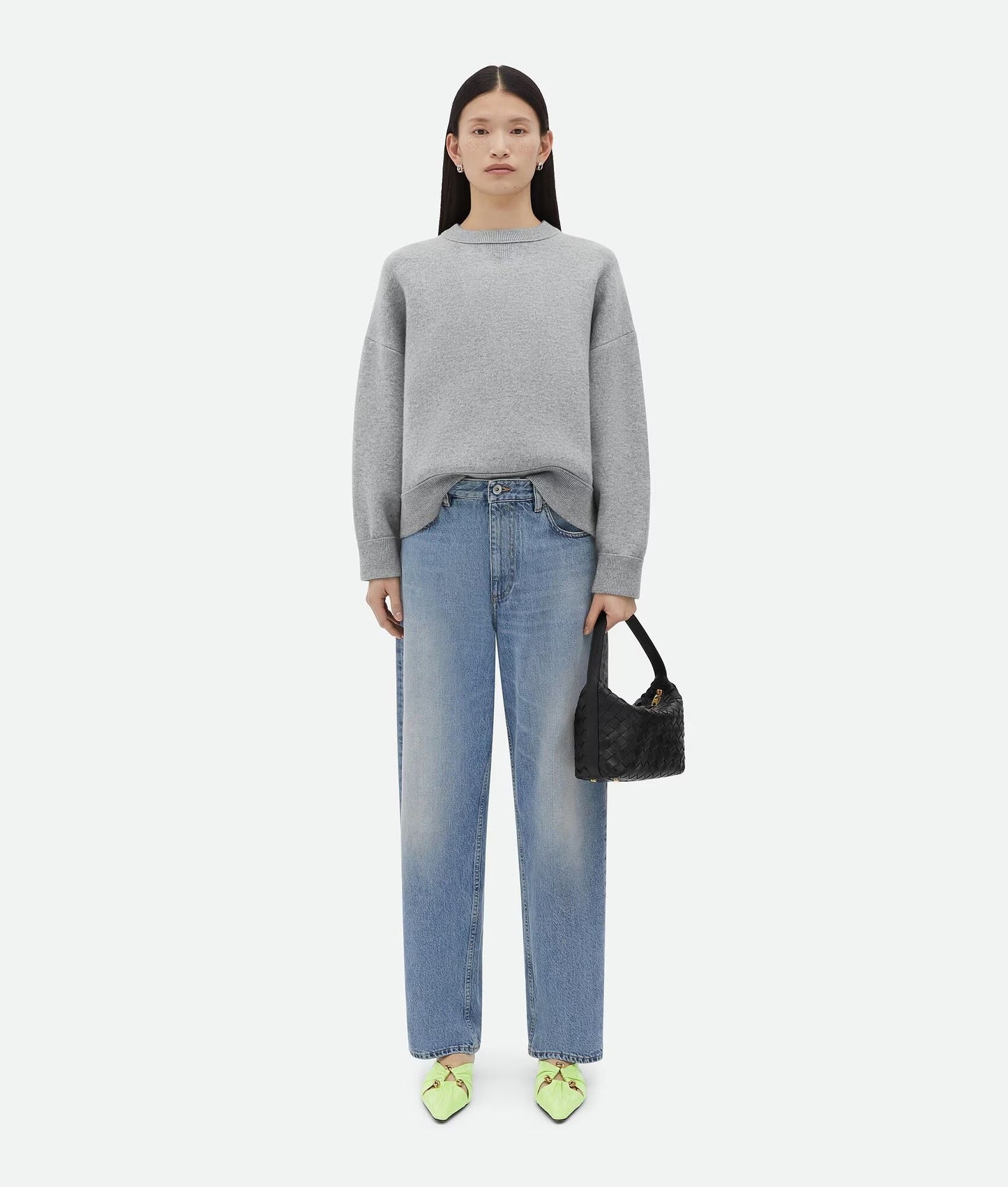 BOTTEGA VENETA CALFSKIN LEATHER INTRECCIATO MINI WALLACE BAG