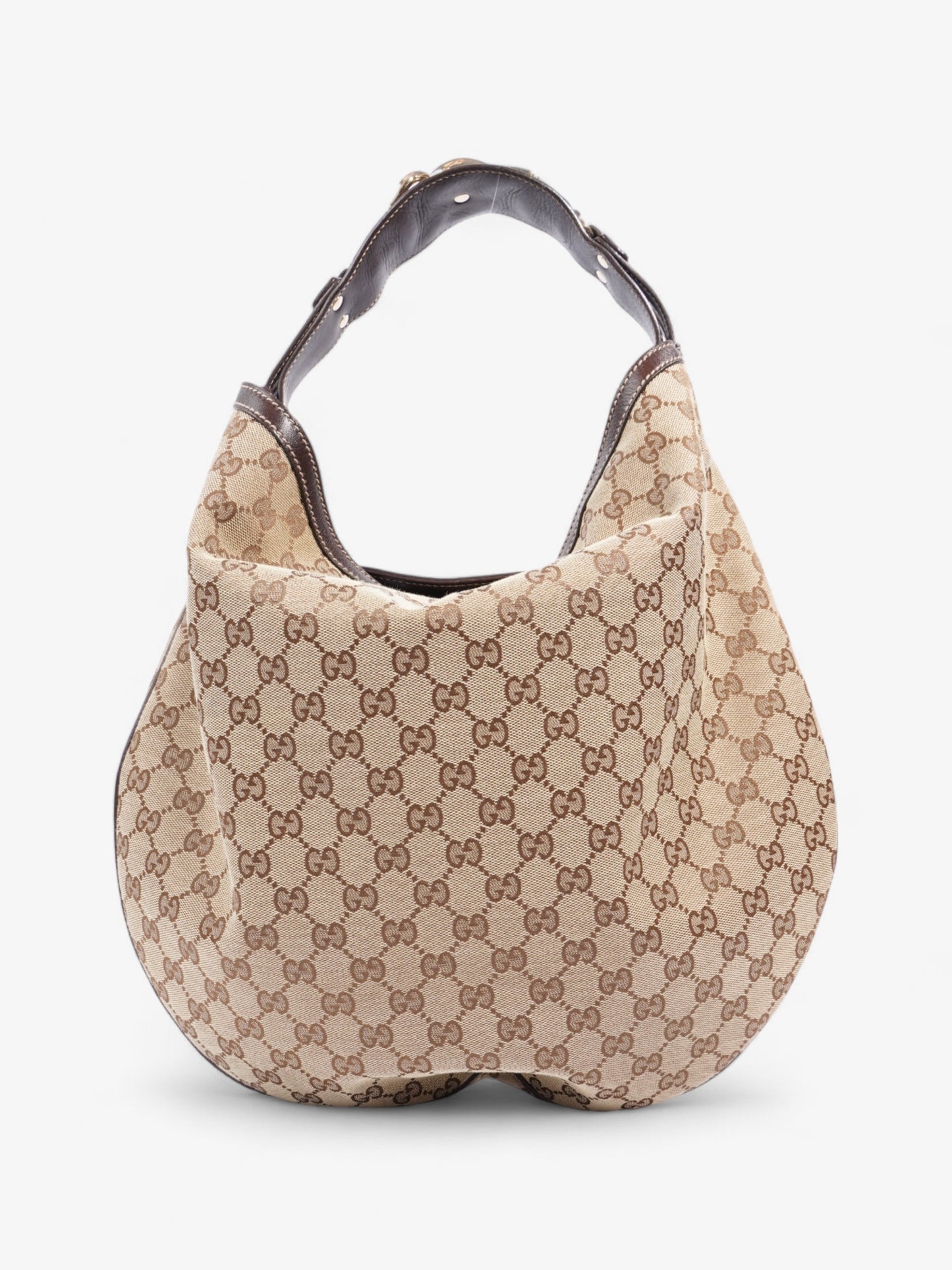 Gucci GG Hobo Beige And Ebony GG Supreme / Brown Canvas