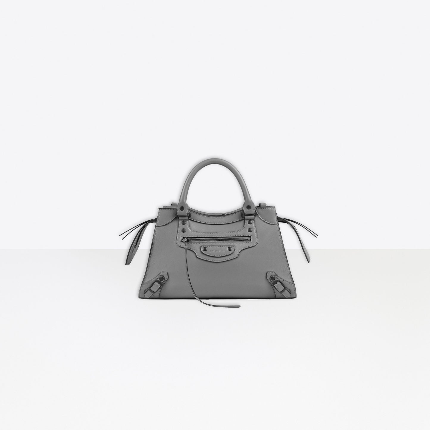 BALENCIAGA NEO CLASSIC SMALL TOP HANDLE BAG IN GREY