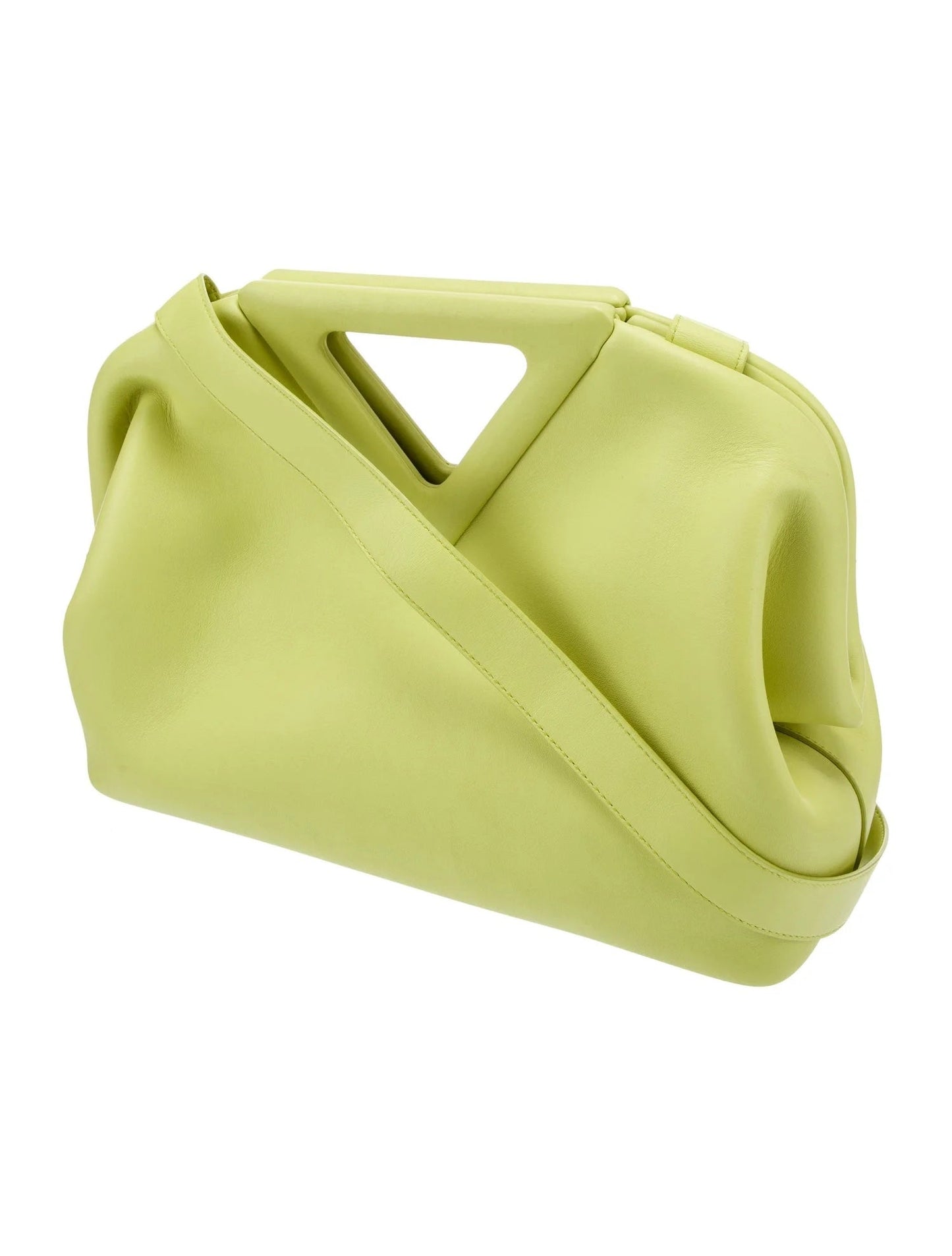 BOTTEGA VENETA CALFSKIN POINT TOP HADLE MEDIUM BAG
