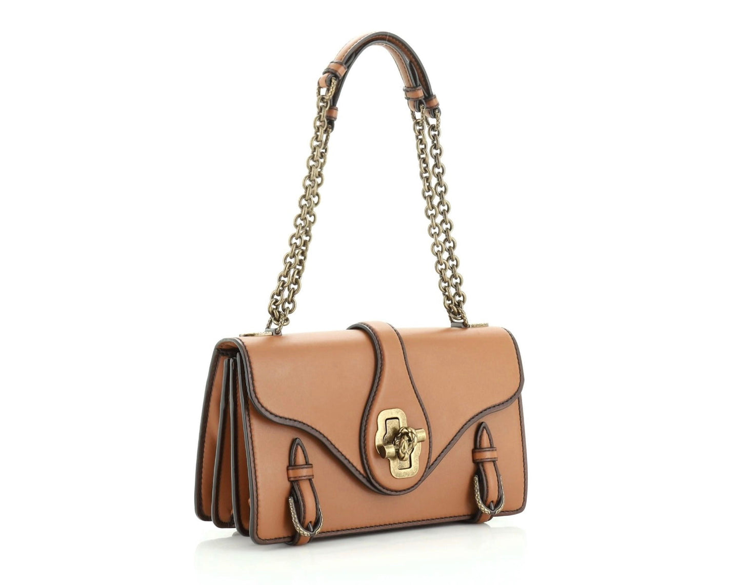 BOTTEGA VENETA CITY KNOT FRENCH CALFSKIN LEATHER BAG