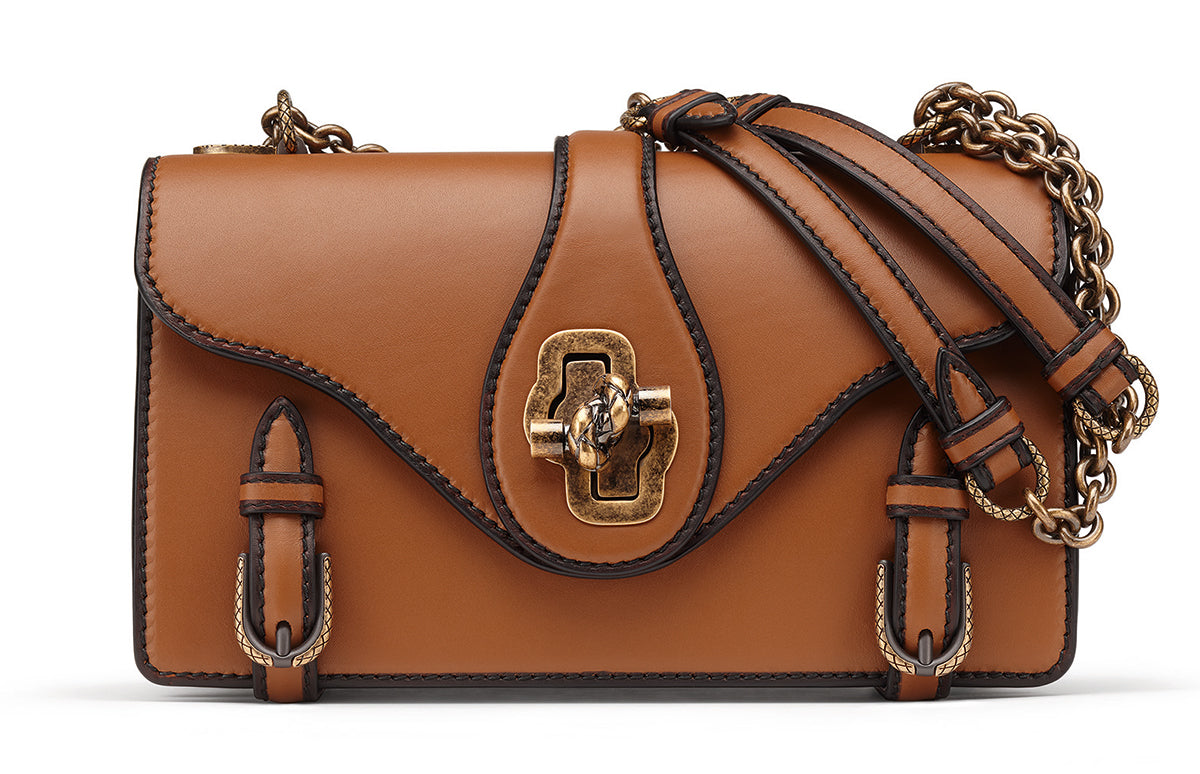BOTTEGA VENETA CITY KNOT FRENCH CALFSKIN LEATHER BAG
