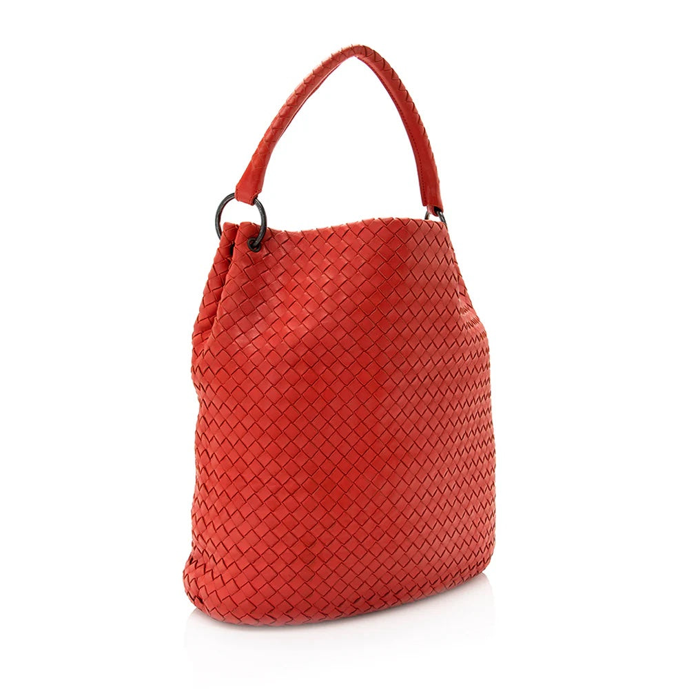 BOTTEGA VENETA INTRECCIATO NAPPA WOVEN PARACHUTE BAG