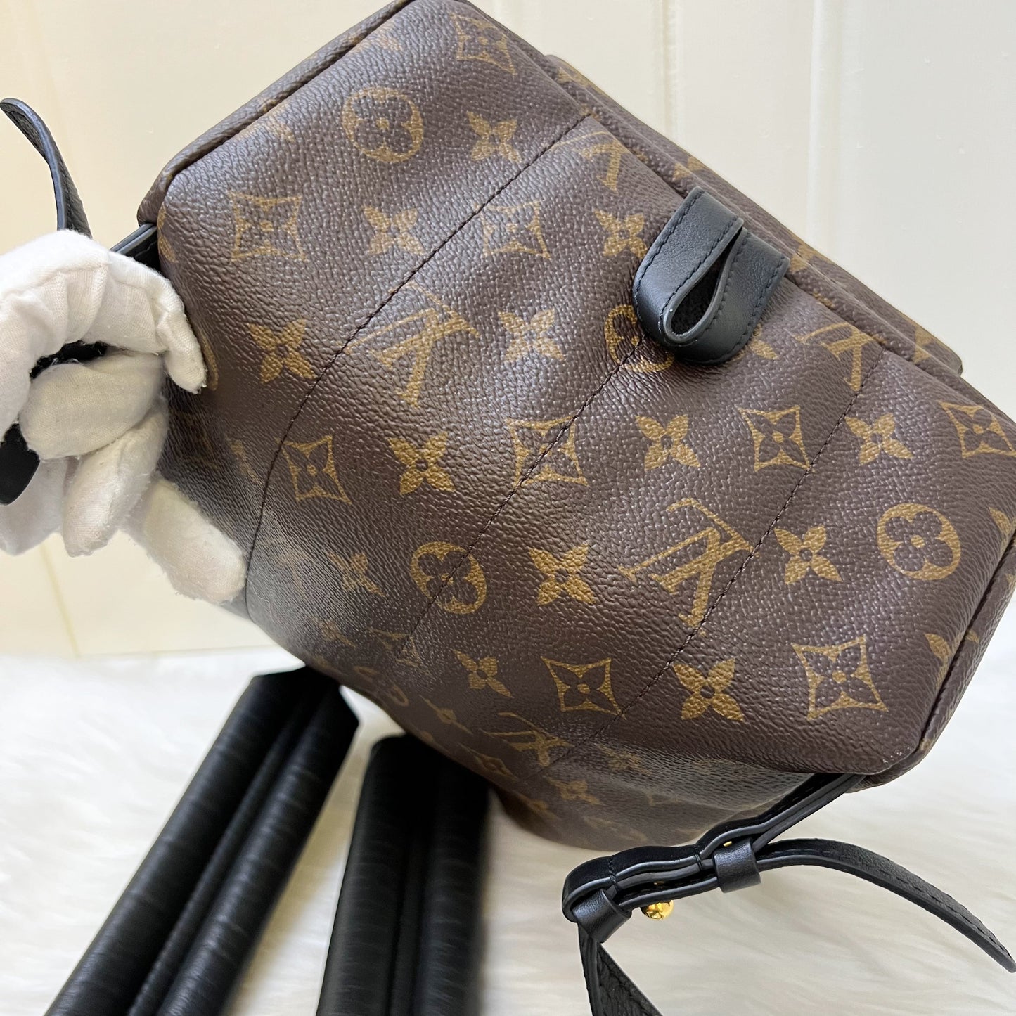 LV Palm Springs PM Backpack in Monogram Canvas and GHW