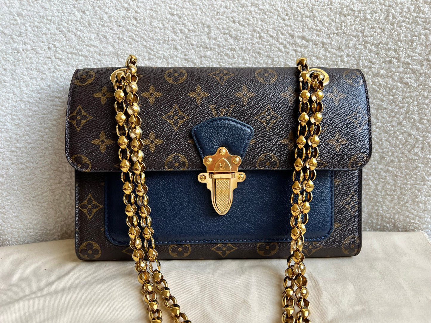 Louis Vuitton Victoire Monogram and Navy (RRP £2000)