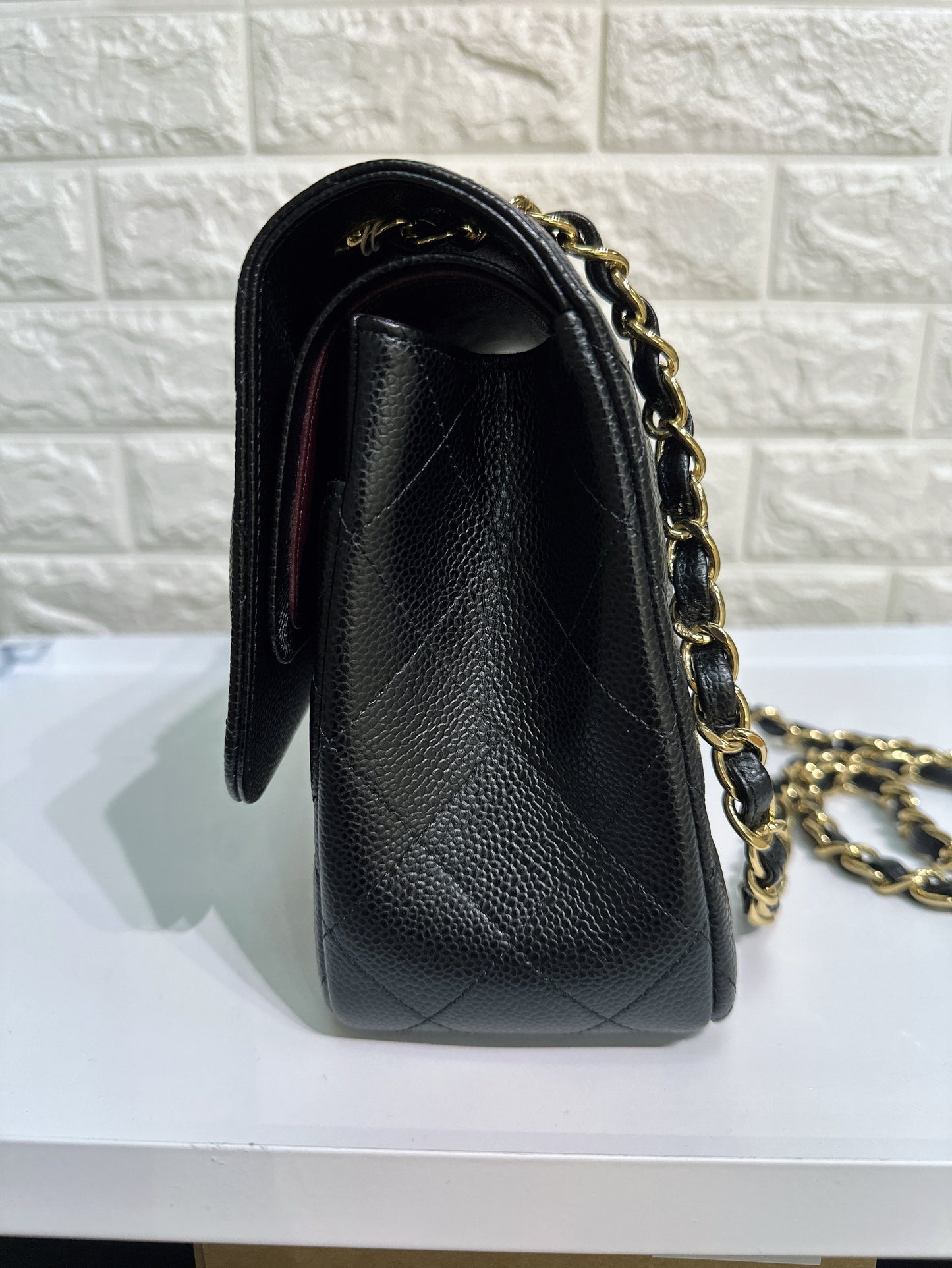 Chanel Jumbo Classic Double Flap Bag Black Caviar GHW