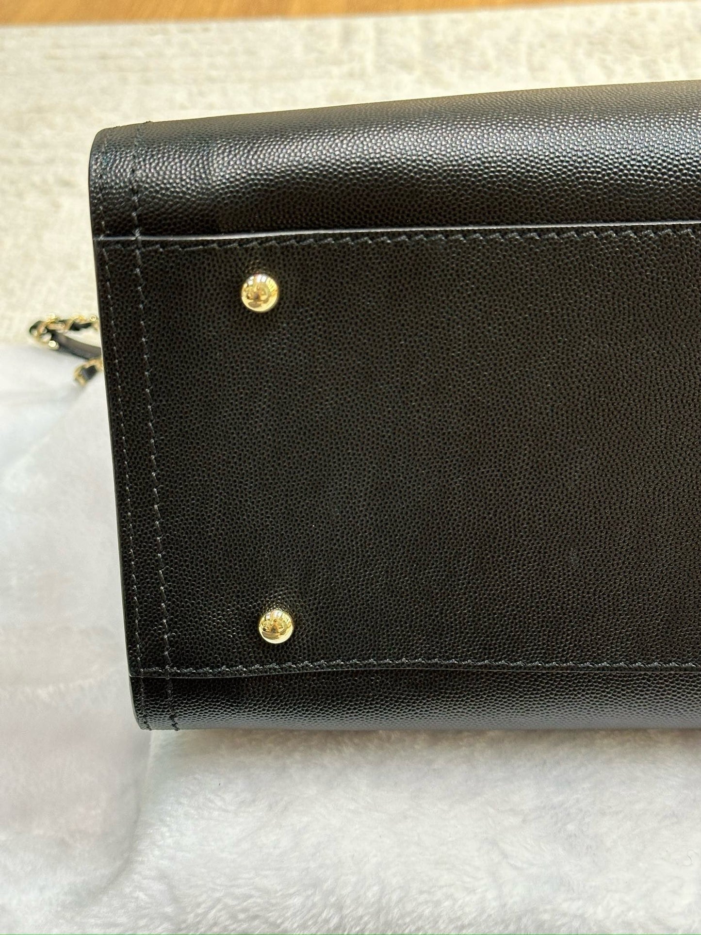 Chanel Small Deauville Caviar Tote Studded Black