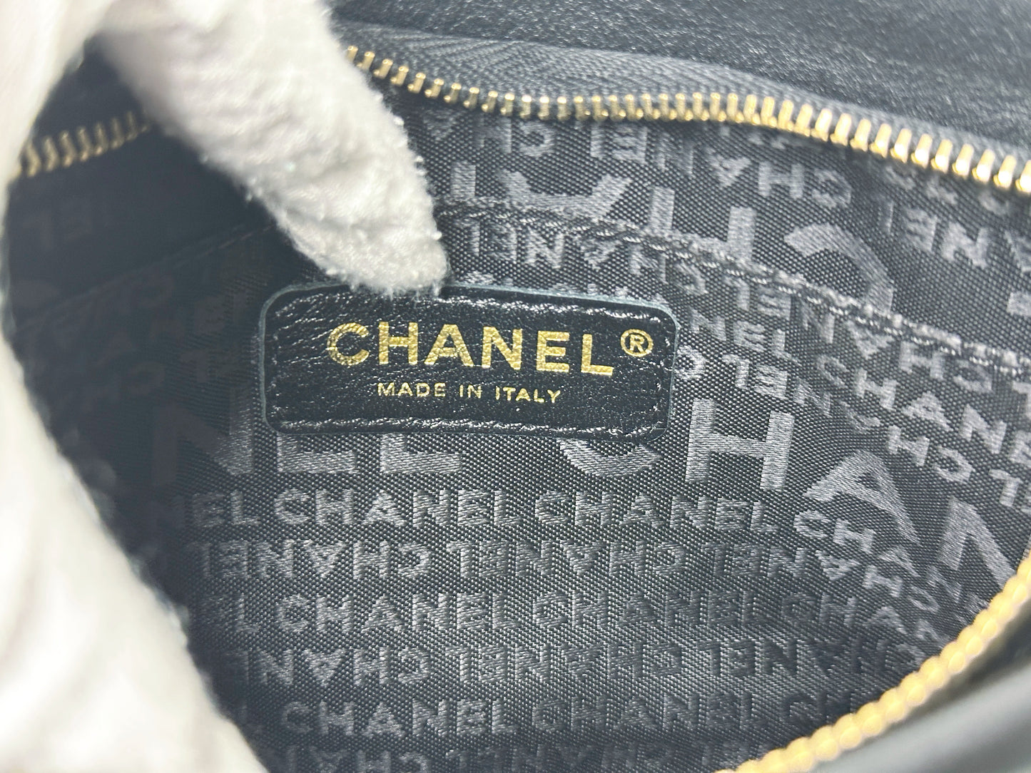 CHANEL VINTAGE WOVEN CLUTCH BAG EVENING 24K GHW 2006 24K GHW 1005 holo card