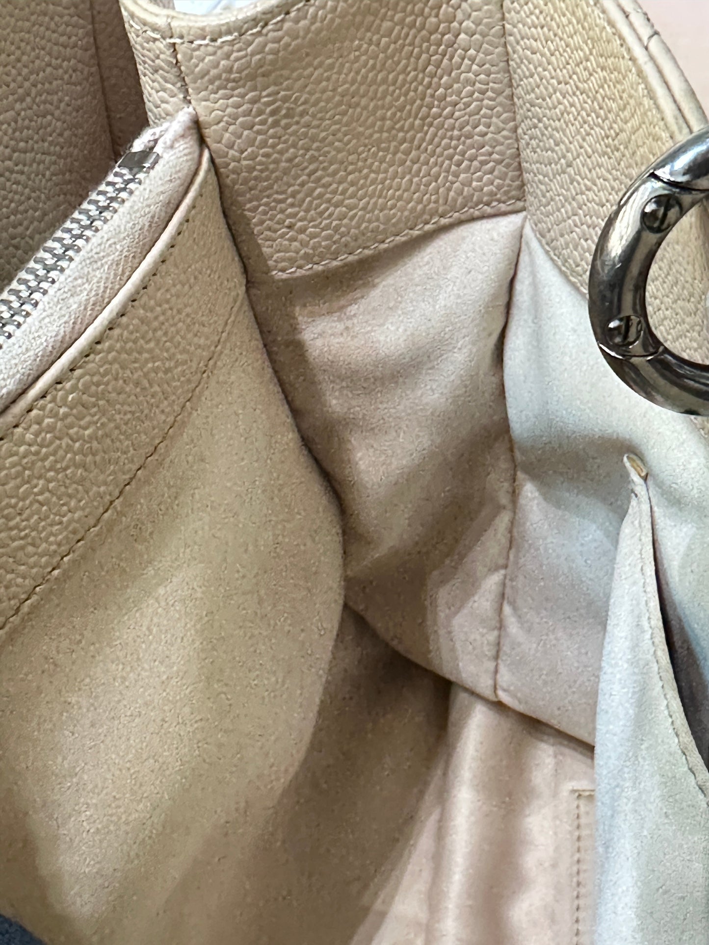 Chanel GST Beige Caviar Shw Bag