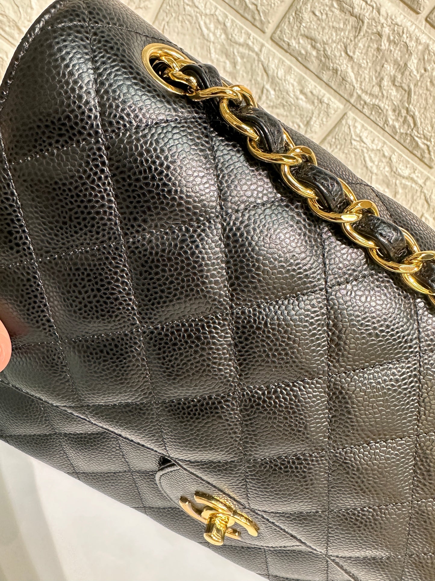Chanel Jumbo Classic Double Flap Bag Black Caviar GHW
