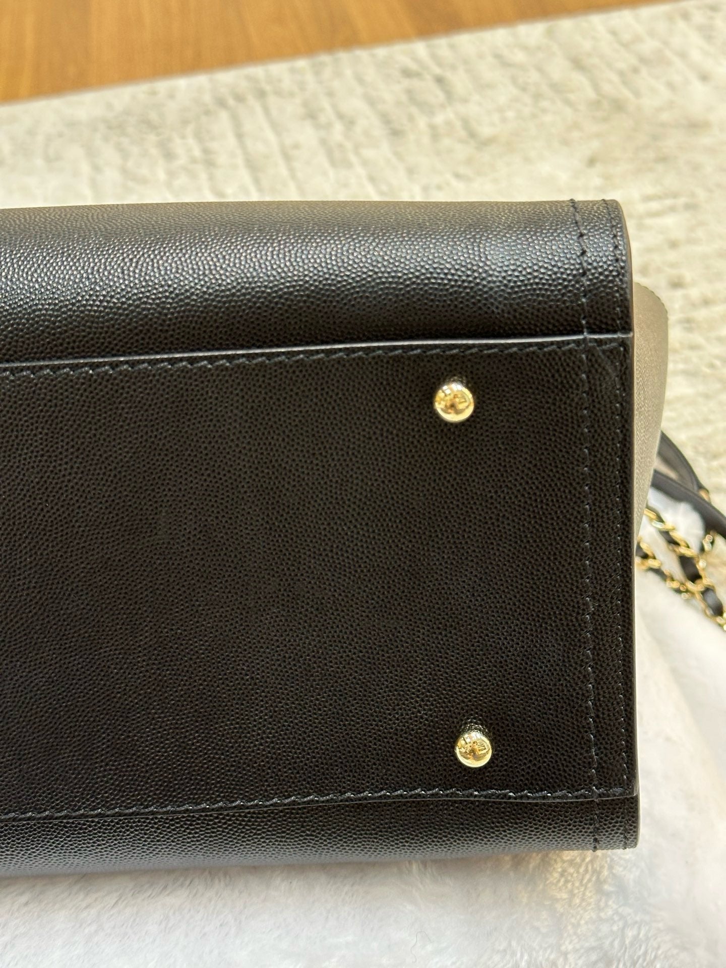 Chanel Small Deauville Caviar Tote Studded Black