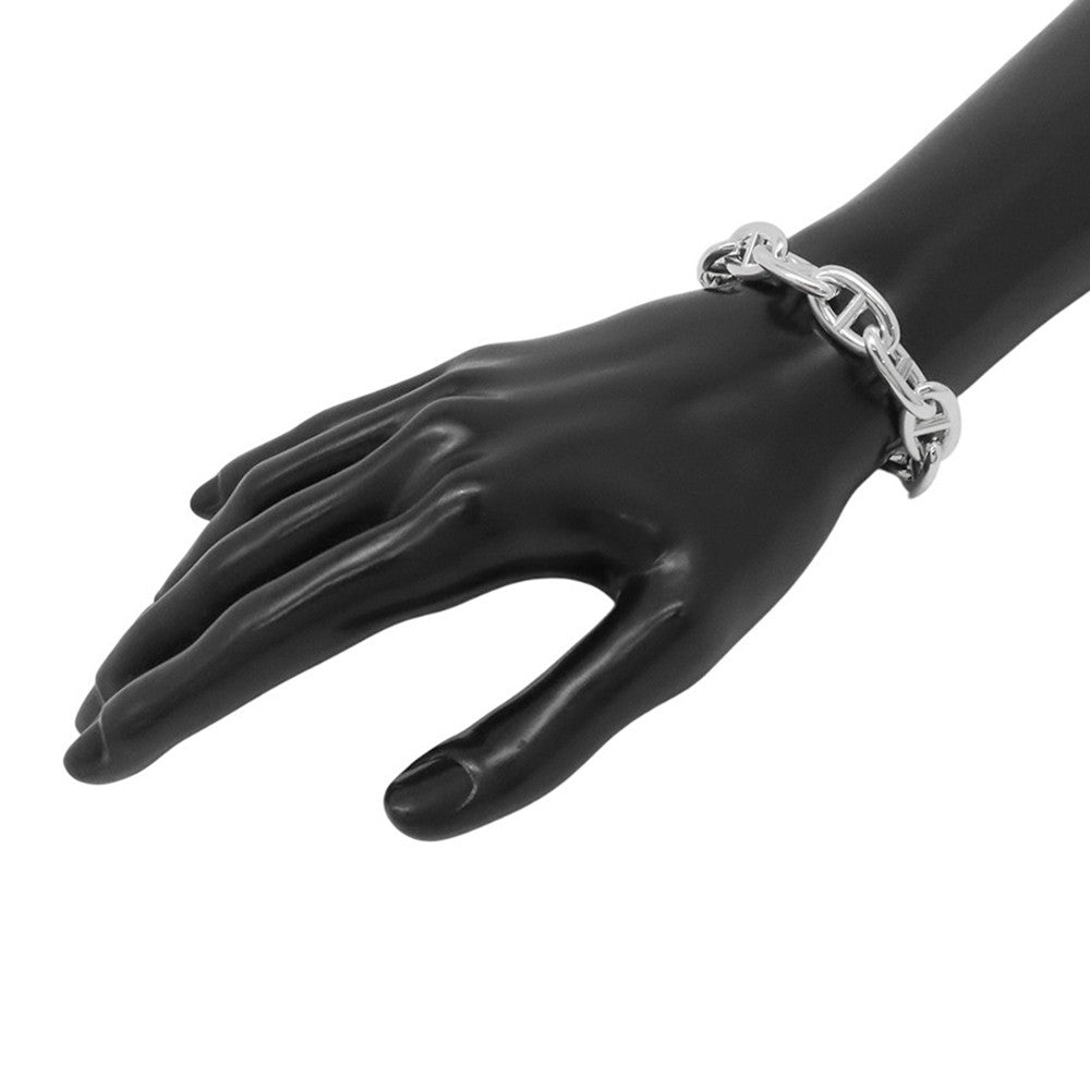 HERMES Chaine d'Ancre Bracelet 12 frames Size GM SV925