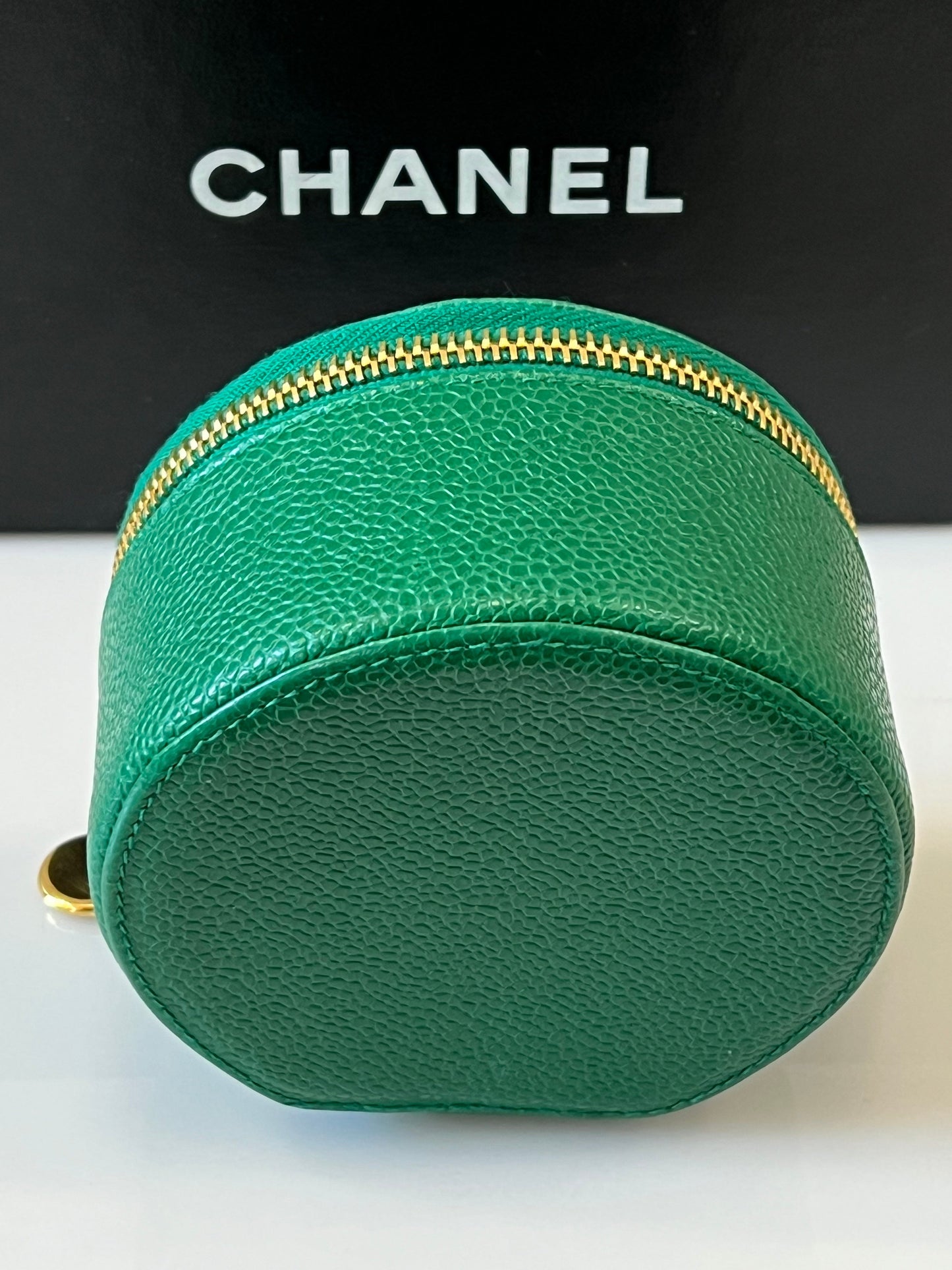 CHANEL TIMELESS CAVIAR LEATHER JEWELRY CASE