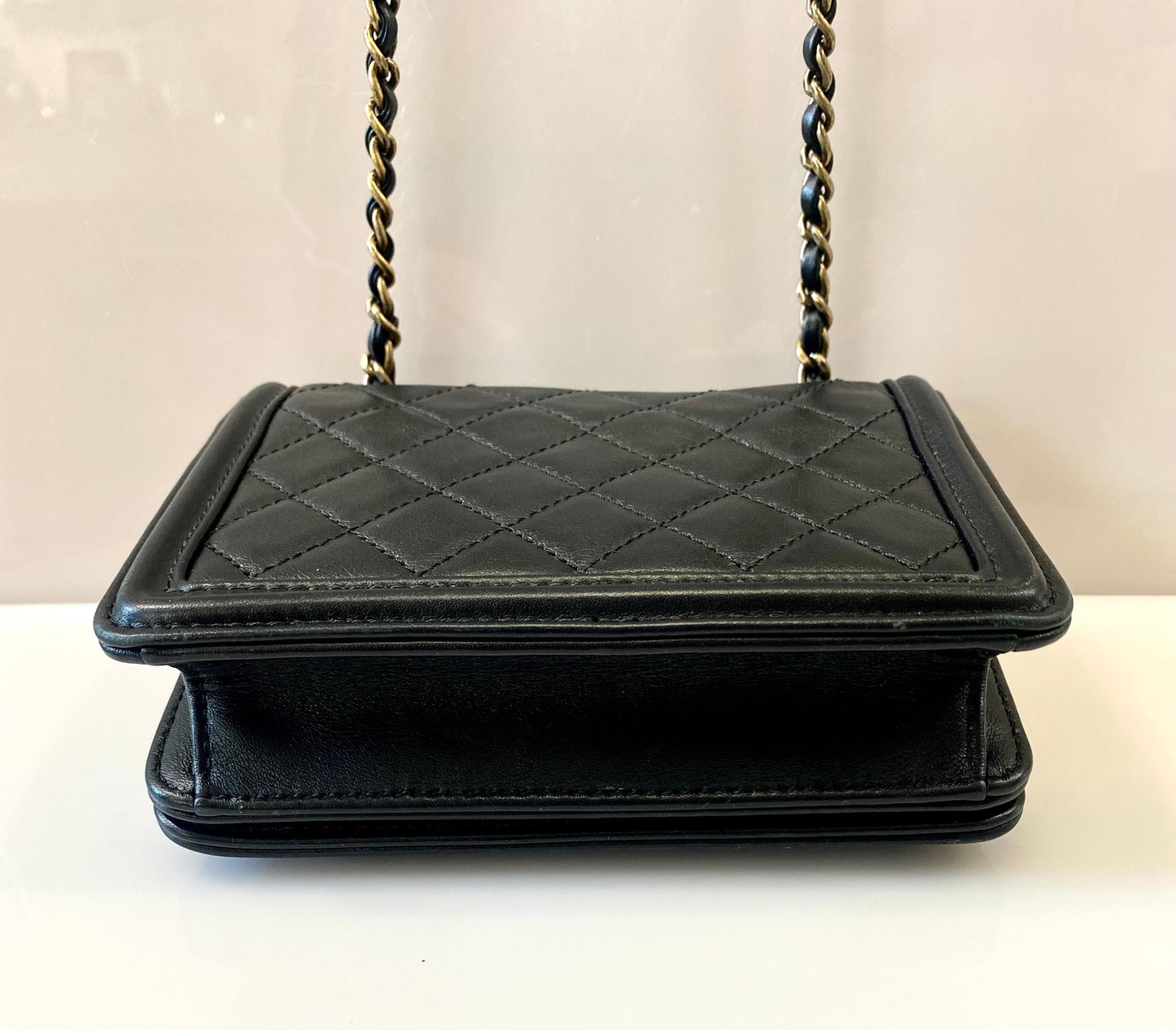 CHANEL SEAMLESS GREEK BOY MINI BRICK BAG