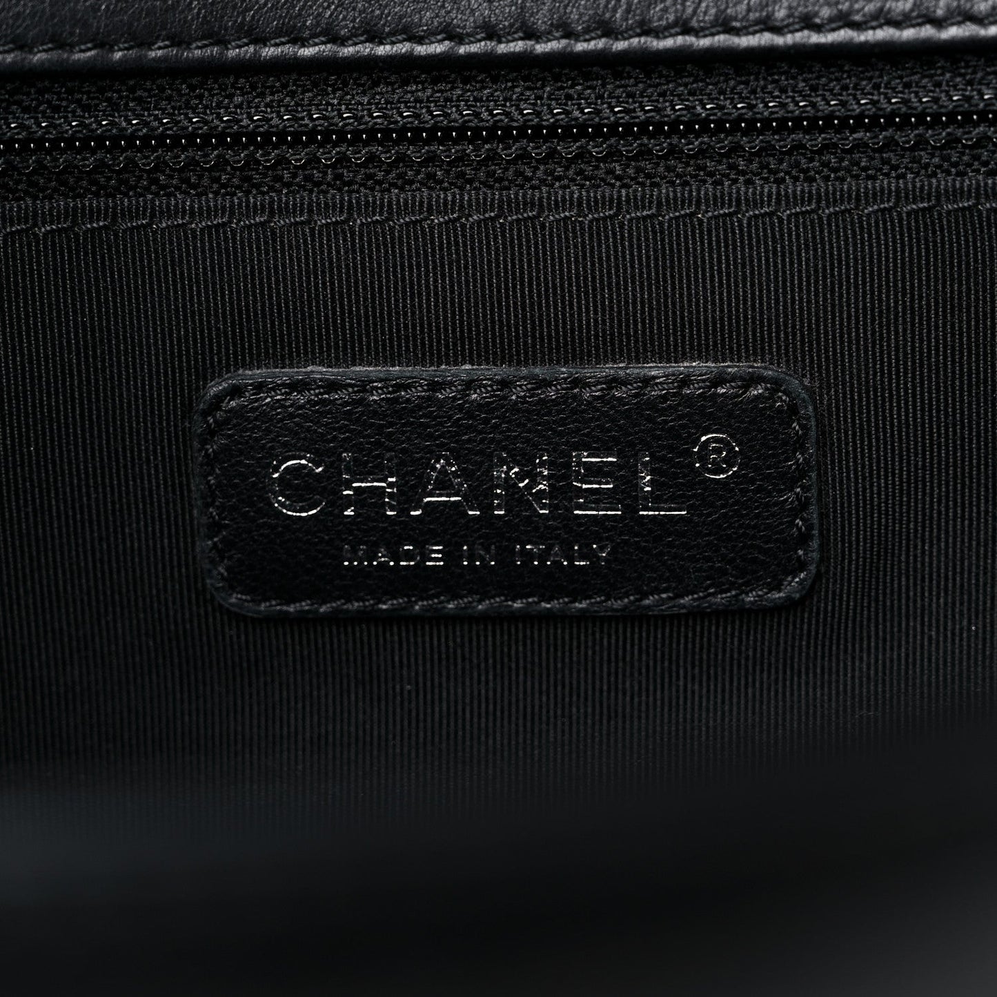 CHANEL QUILTED CALFSKIN LARGE BOY BAG RUTHENIUM HARDWARE