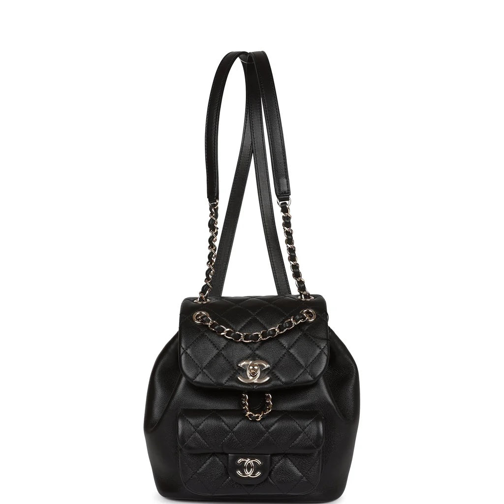 CHANEL CC QUILTED LAMBSKIN MINI DUMA BACKPACK