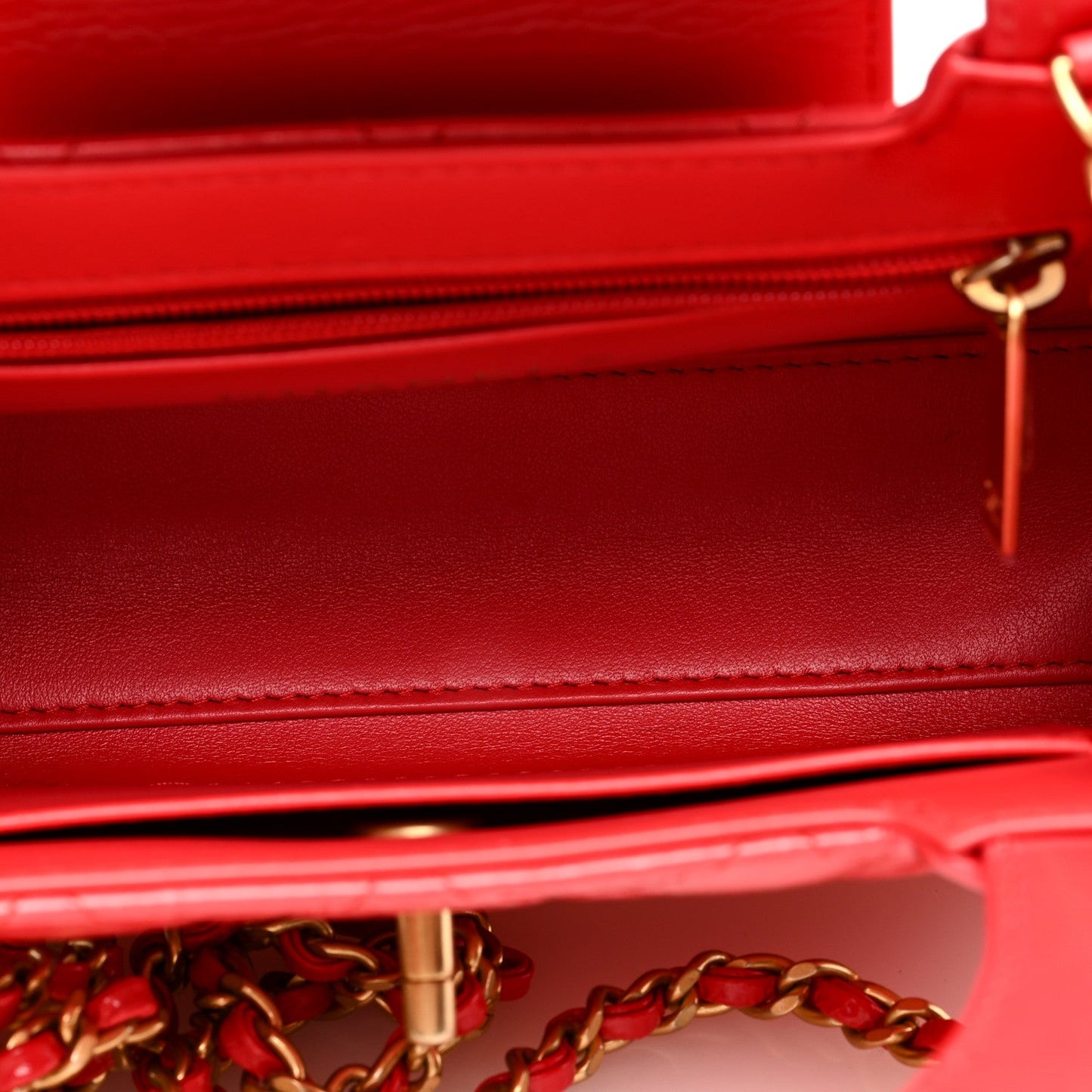 CHANEL SHINY AGED CALFSKIN QUILTED NANO KELLY SHOPPER BAG