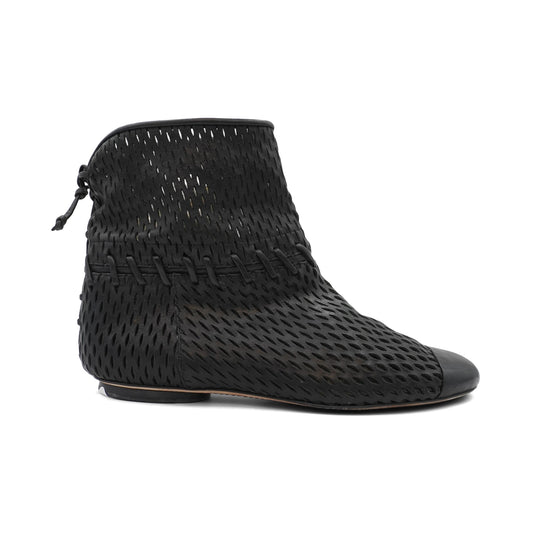 Chanel Perforated Ankle Boots - Women's 39