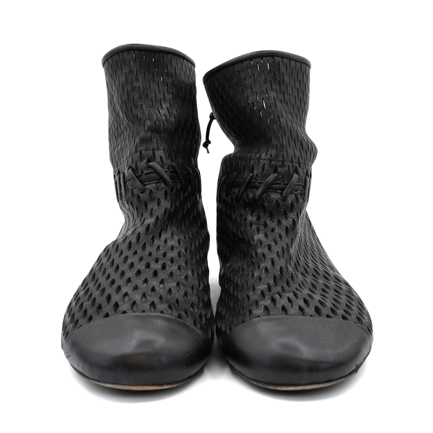 Chanel Perforated Ankle Boots - Women's 39