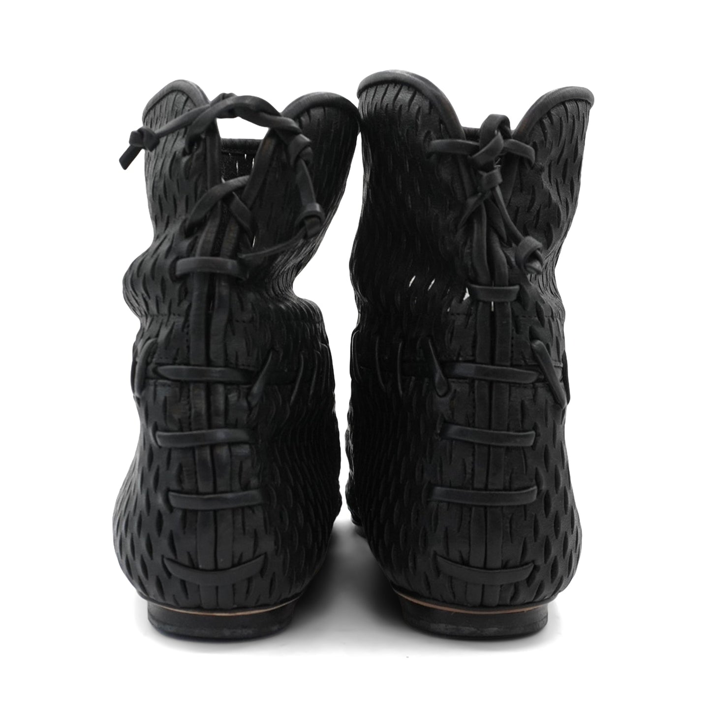 Chanel Perforated Ankle Boots - Women's 39