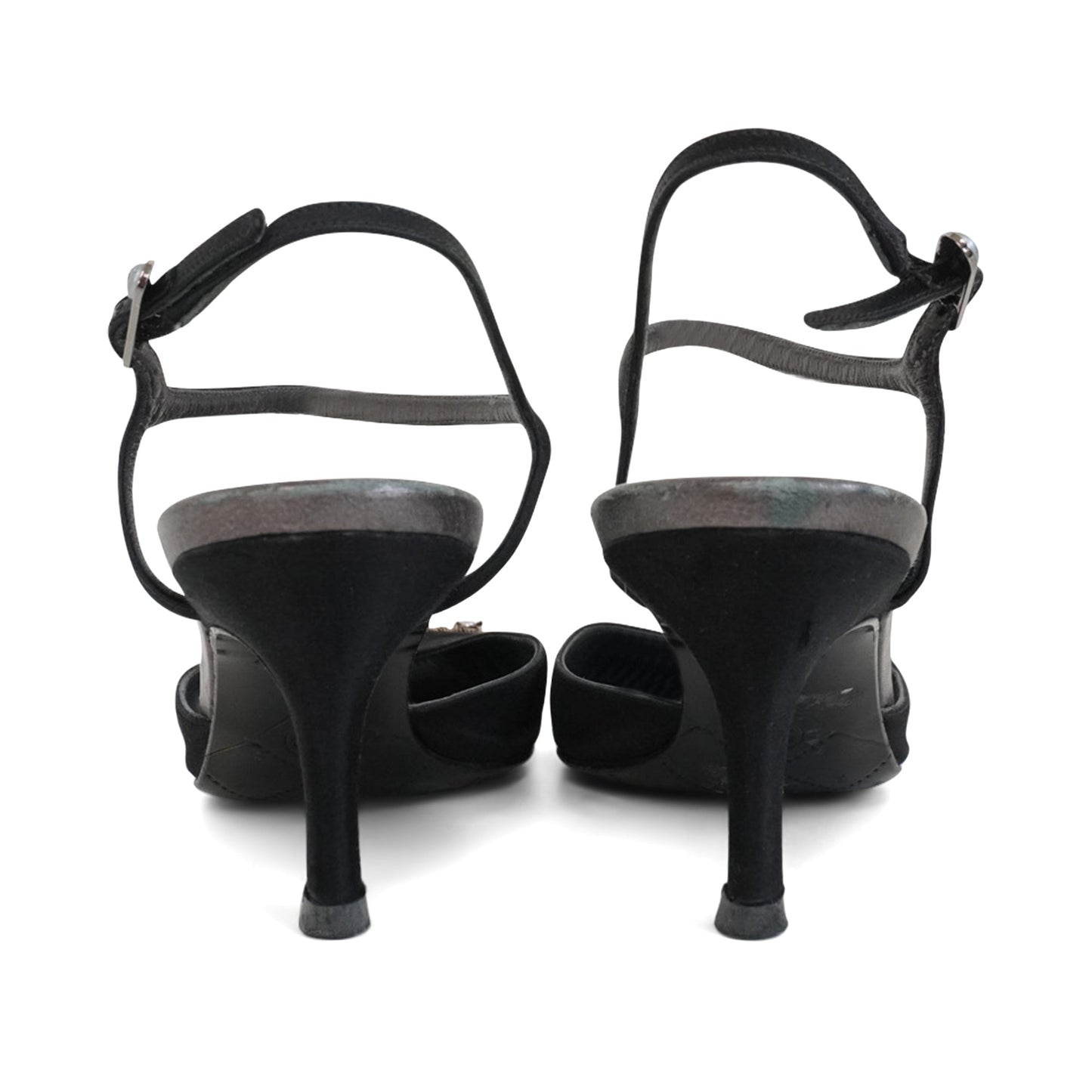 Chanel Vintage Satin Heels - Women's 39
