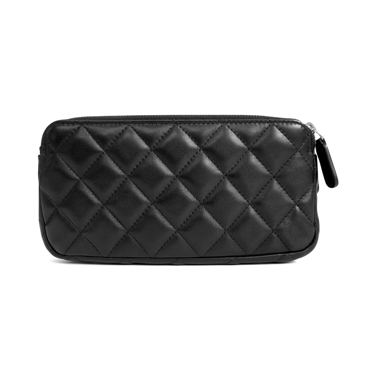 Chanel Double Zip Clutch Bag