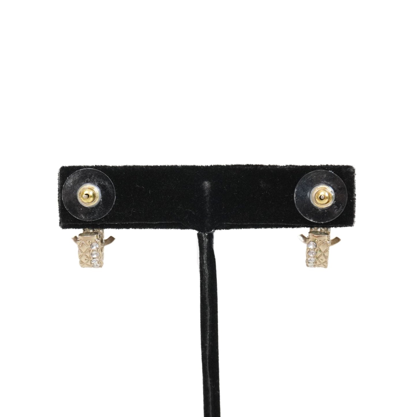 Chanel Quilted Hoop Earrings