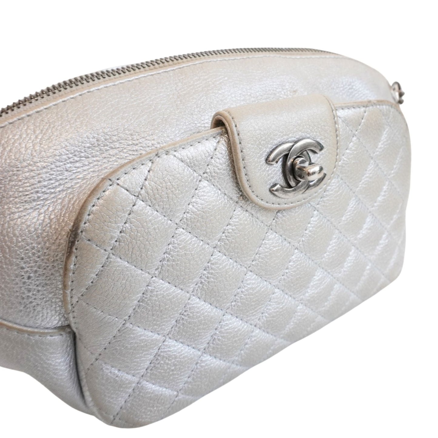 Chanel Silver Fanny Pack