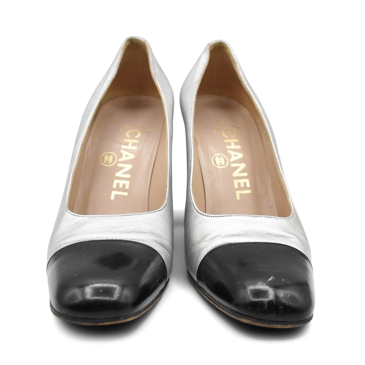Chanel Silver Heels - Women's 35.5