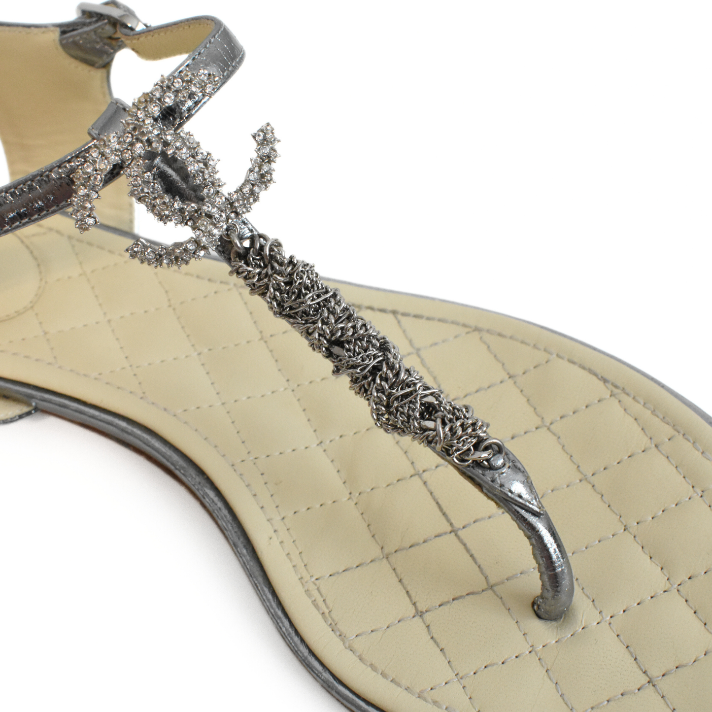 Chanel Chain Sandals - Women's 38
