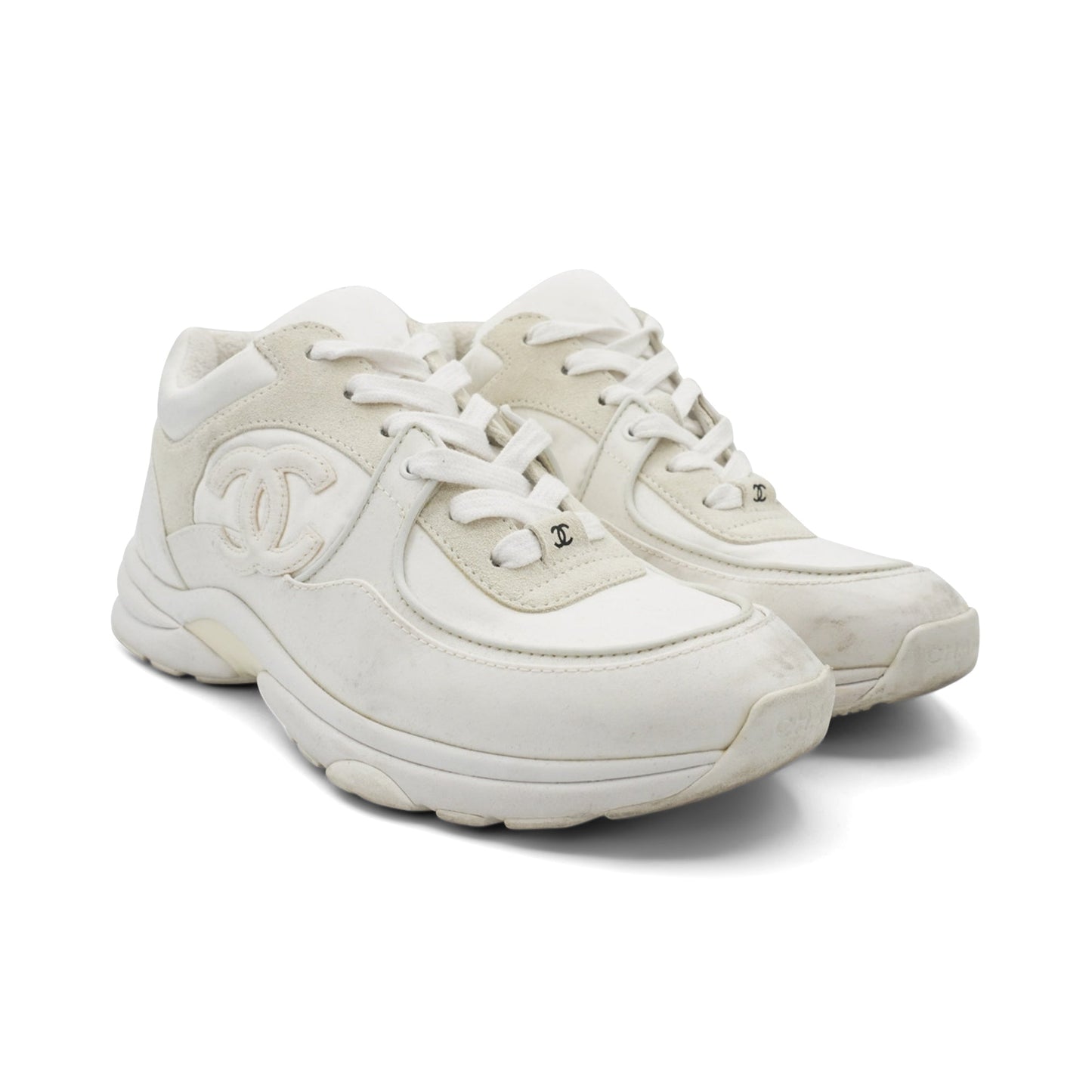 Chanel 'Interlocking CC' Sneakers - Women's 37.5